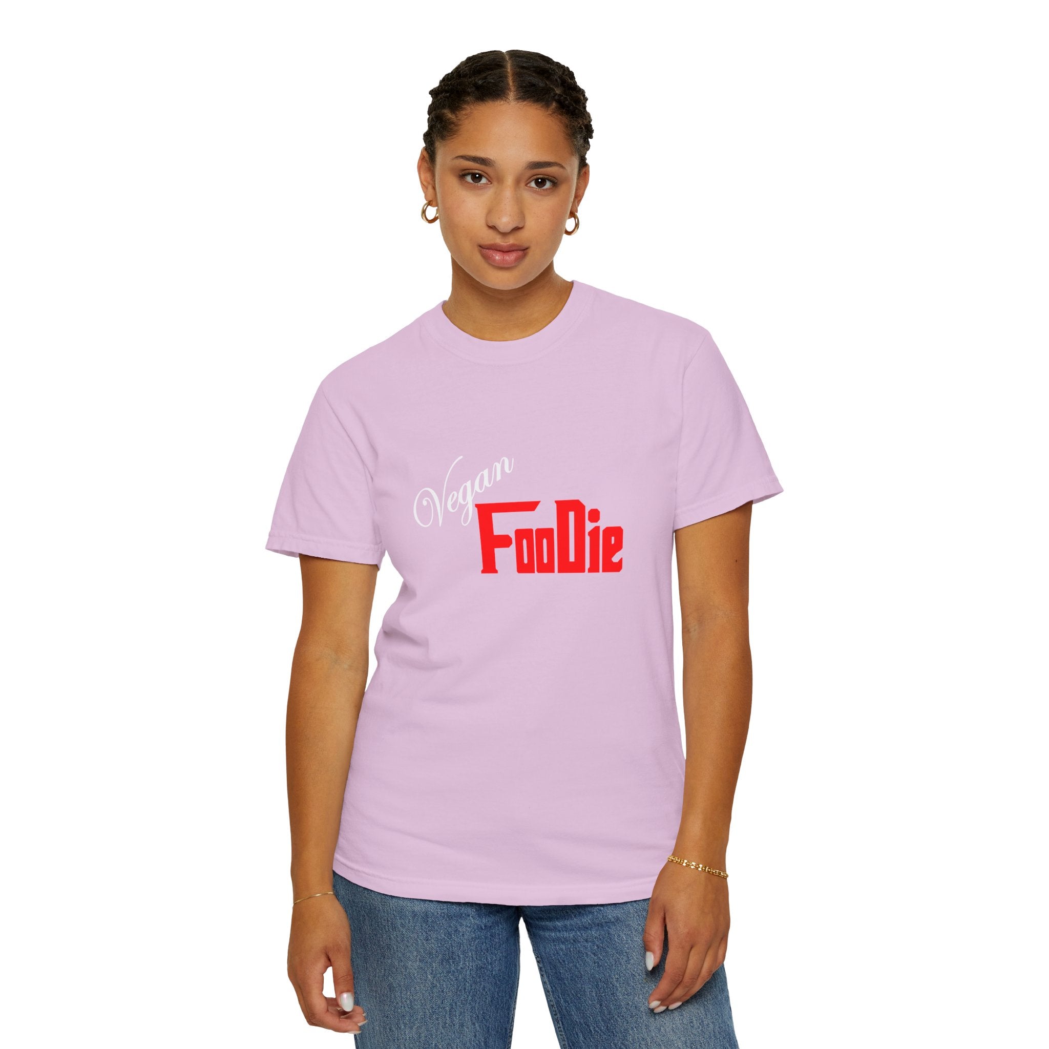 L.O.E.F Unisex Vegan Foodie Tee Shirt (Fiery Red)