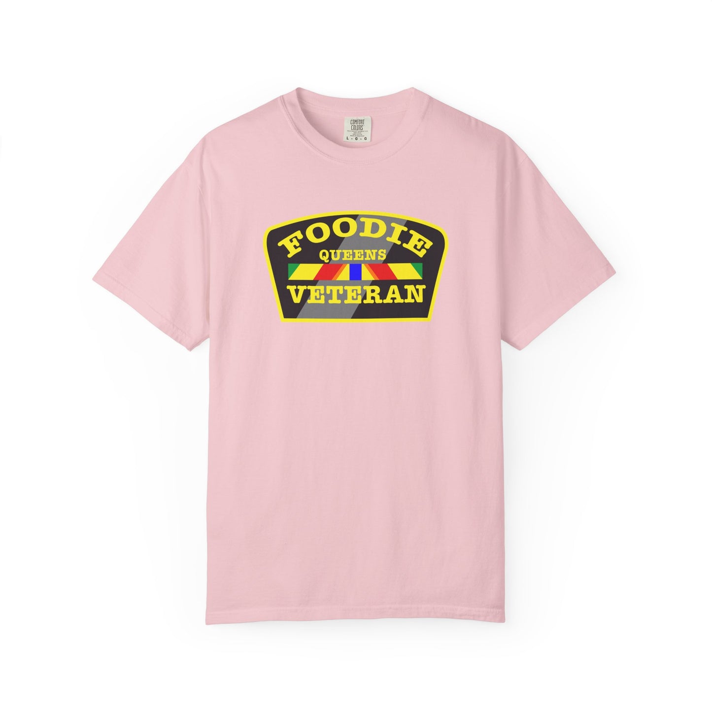 L.O.E.F Foodie Veteran QUEENS Unisex Tee Shirt (Yellow)