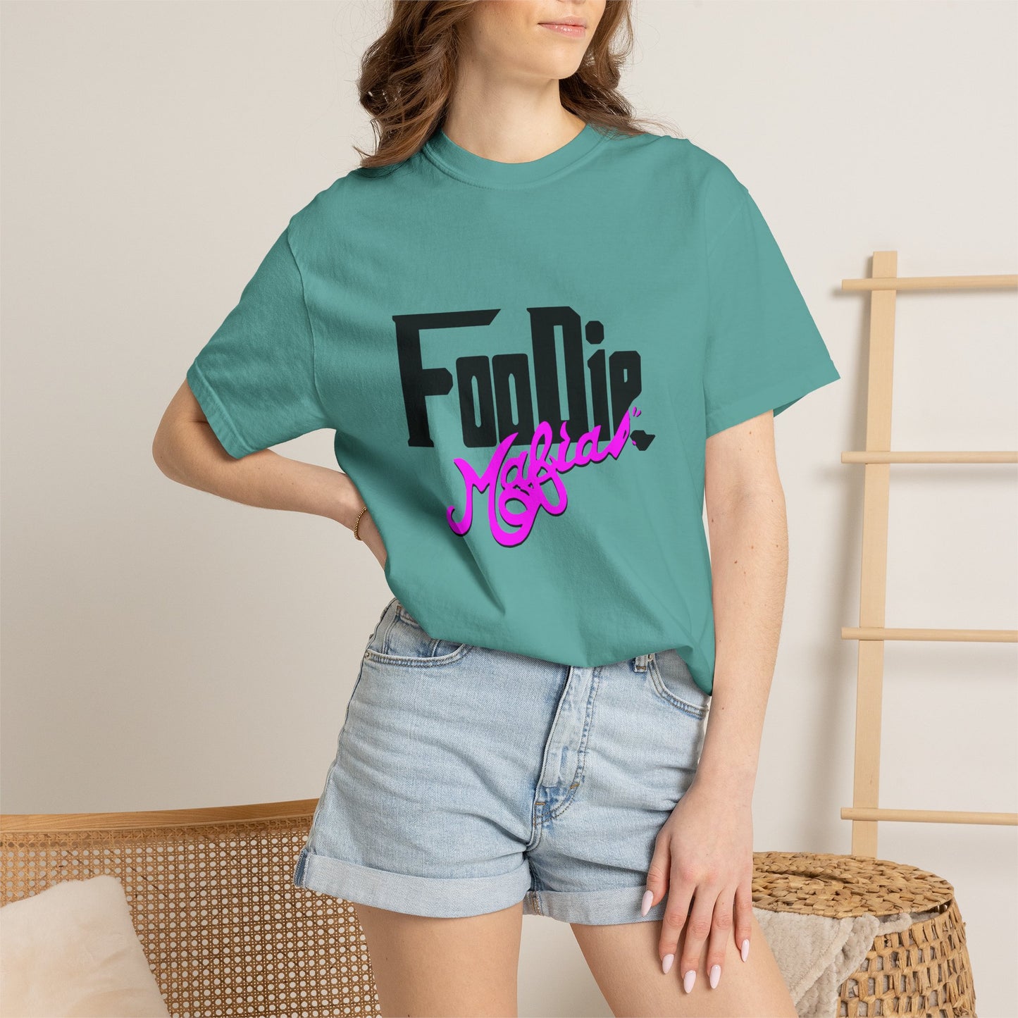 L.O.E.F Foodie Mafia Unisex Tee Shirt (Bright Purple)