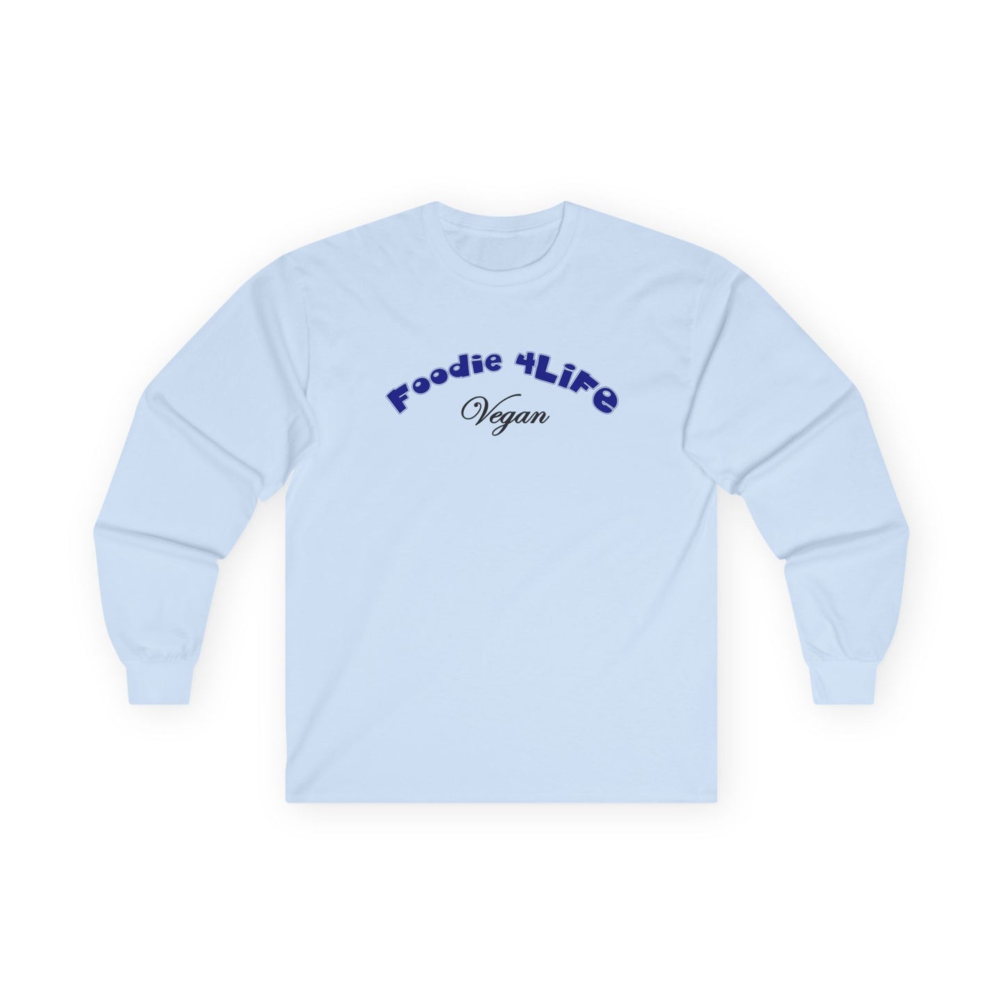 L.O.E.F Foodie 4Life Vegan Long Sleeve Tee (Dark Blue)