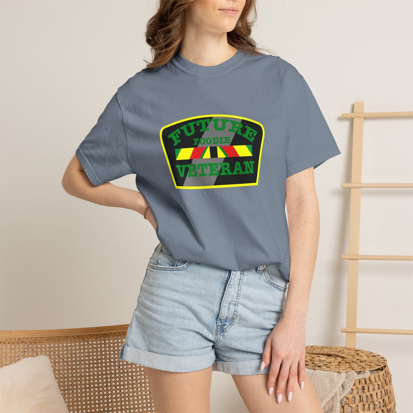 L.O.E.F Future Foodie Veteran Unisex Tee Shirt (Green)