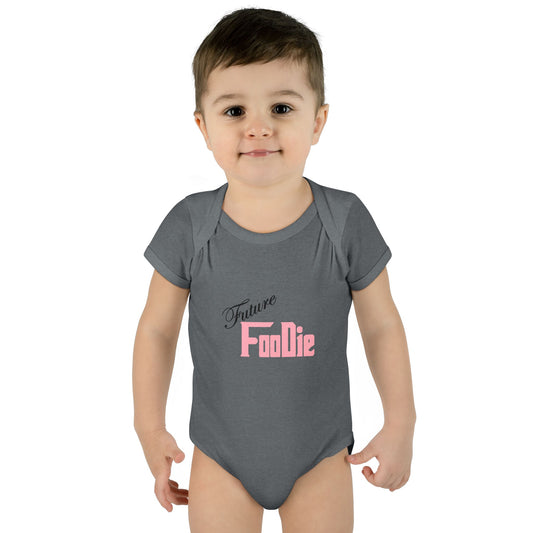 L.O.E.F Future Foodie Toddler Bodysuit (Soft Pink)