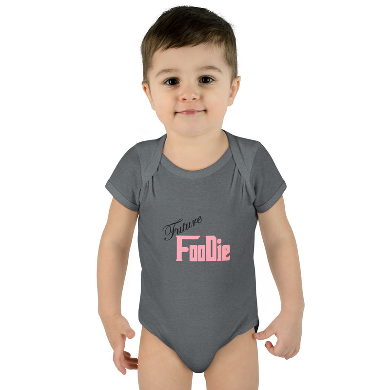 L.O.E.F Future Foodie Toddler Bodysuit (Soft Pink)