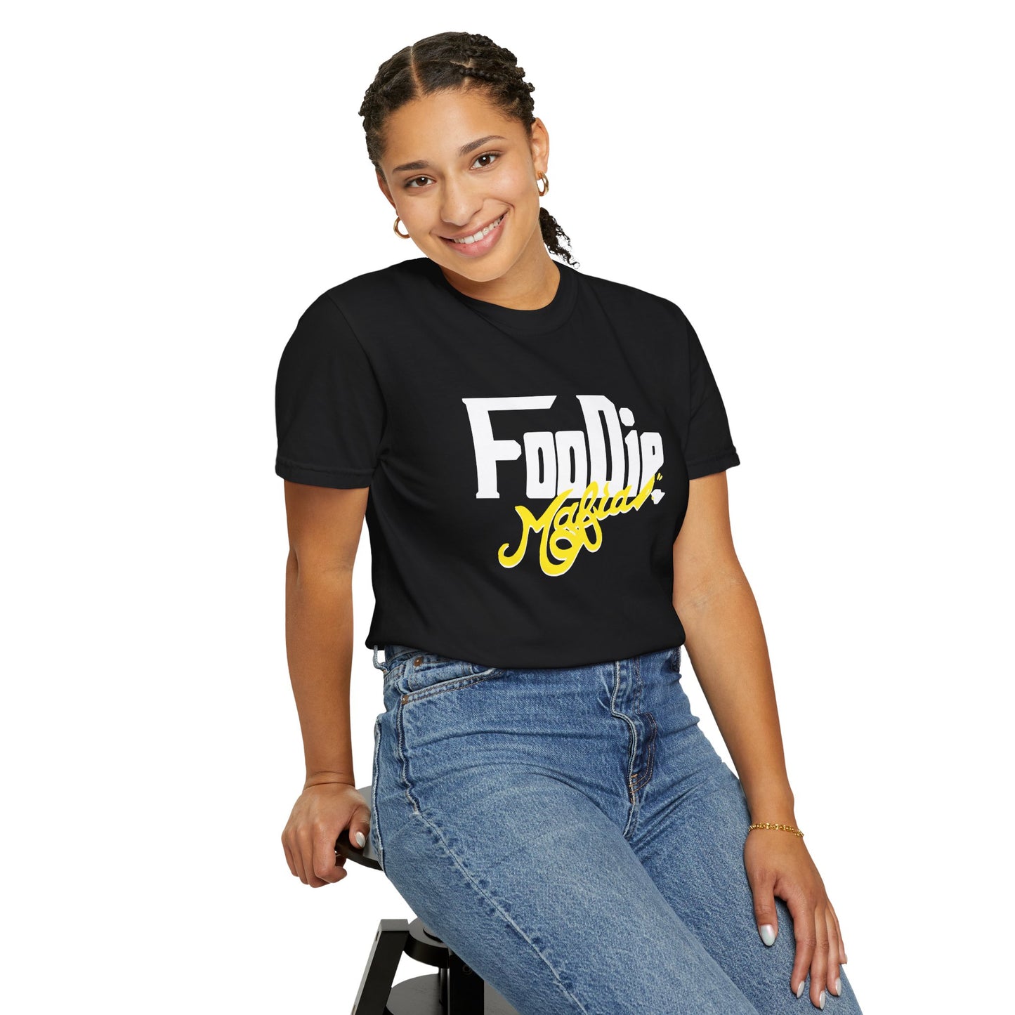 L.O.E.F Foodie Mafia Unisex Tee Shirt  (Yellow)
