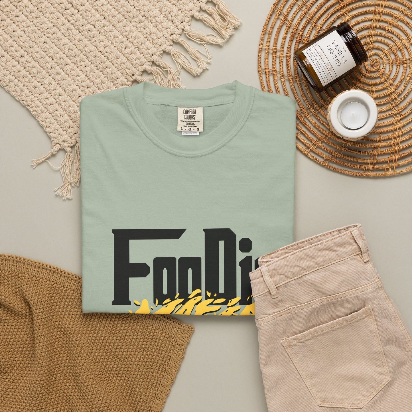 L.O.E.F Foodie Mafia Tee-Shirt (Mustard)