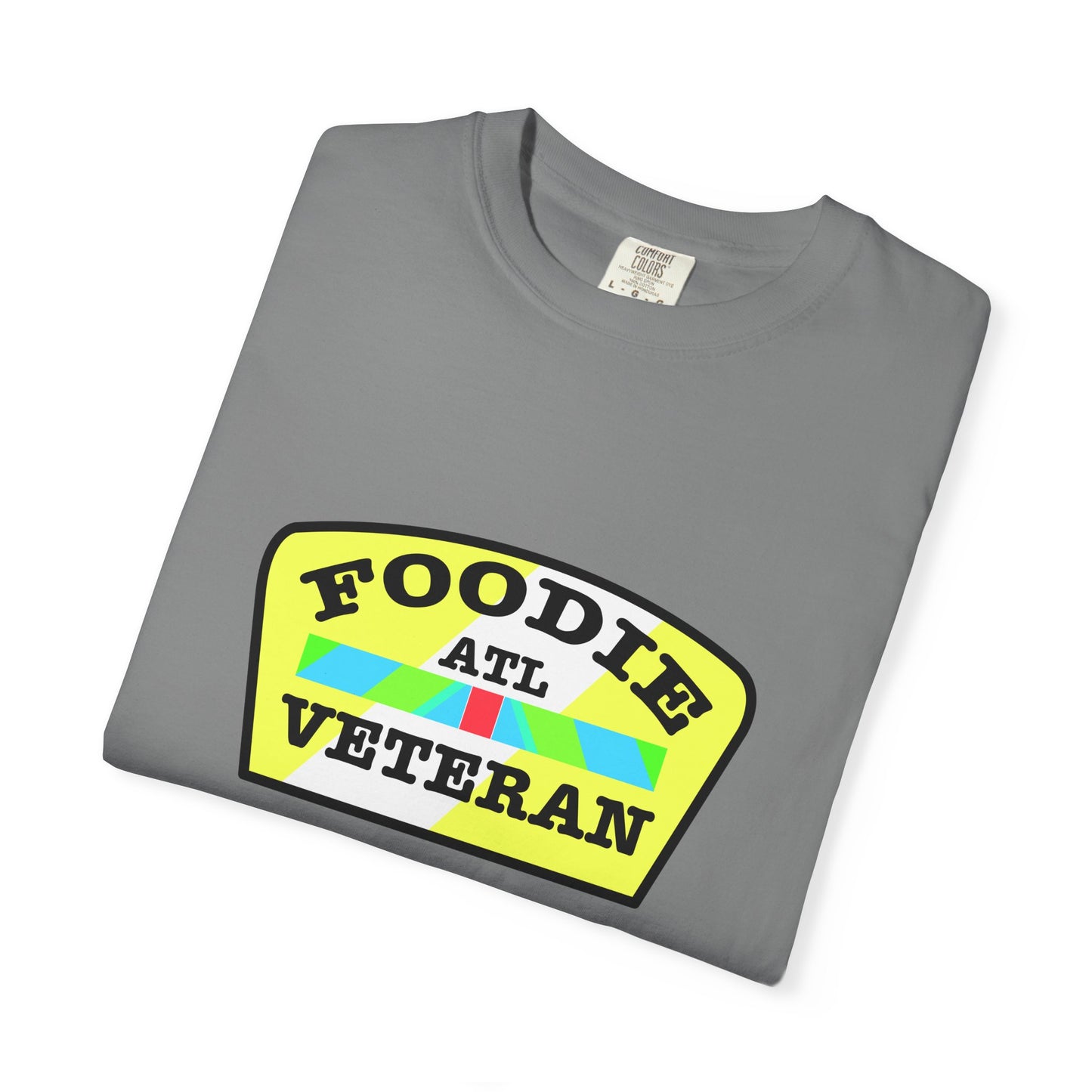 L.O.E.F Foodie Veteran ATL Unisex Tee Shirt (Yellow and Black)
