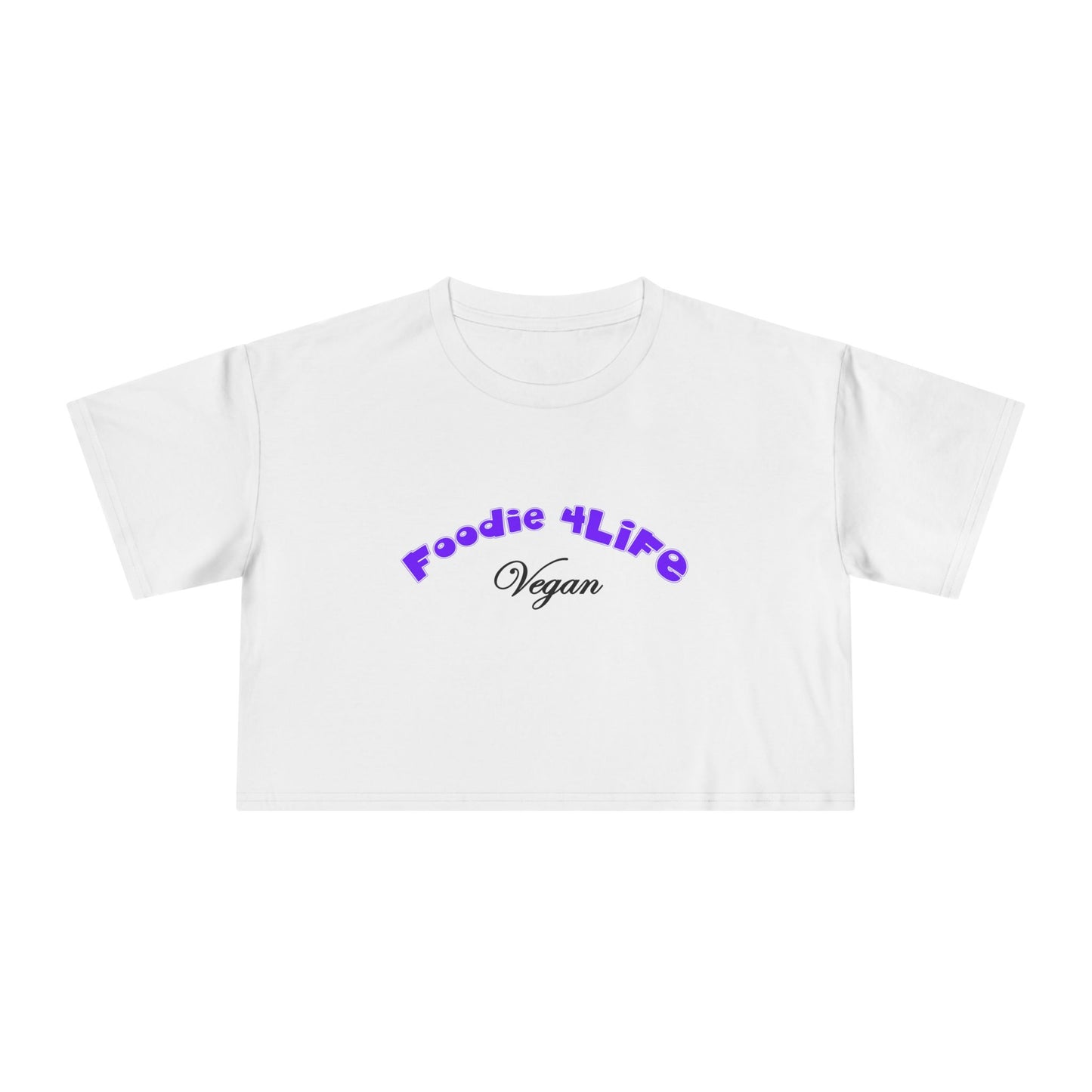L.O.E.F Foodie 4Life Vegan Crop Top (Violet)