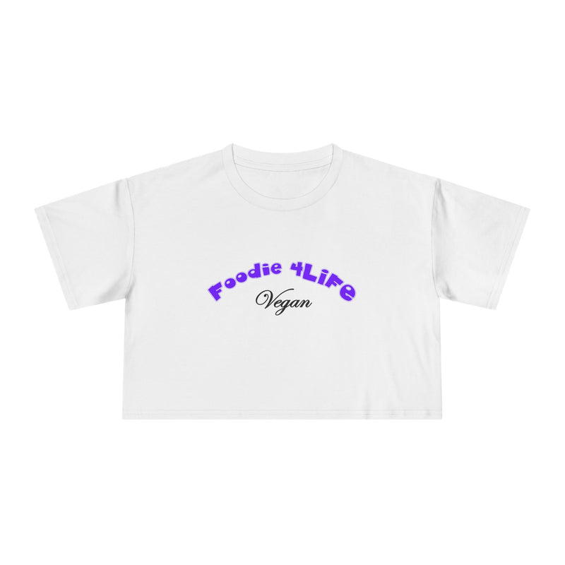 L.O.E.F Foodie 4Life Vegan Crop Top (Violet)
