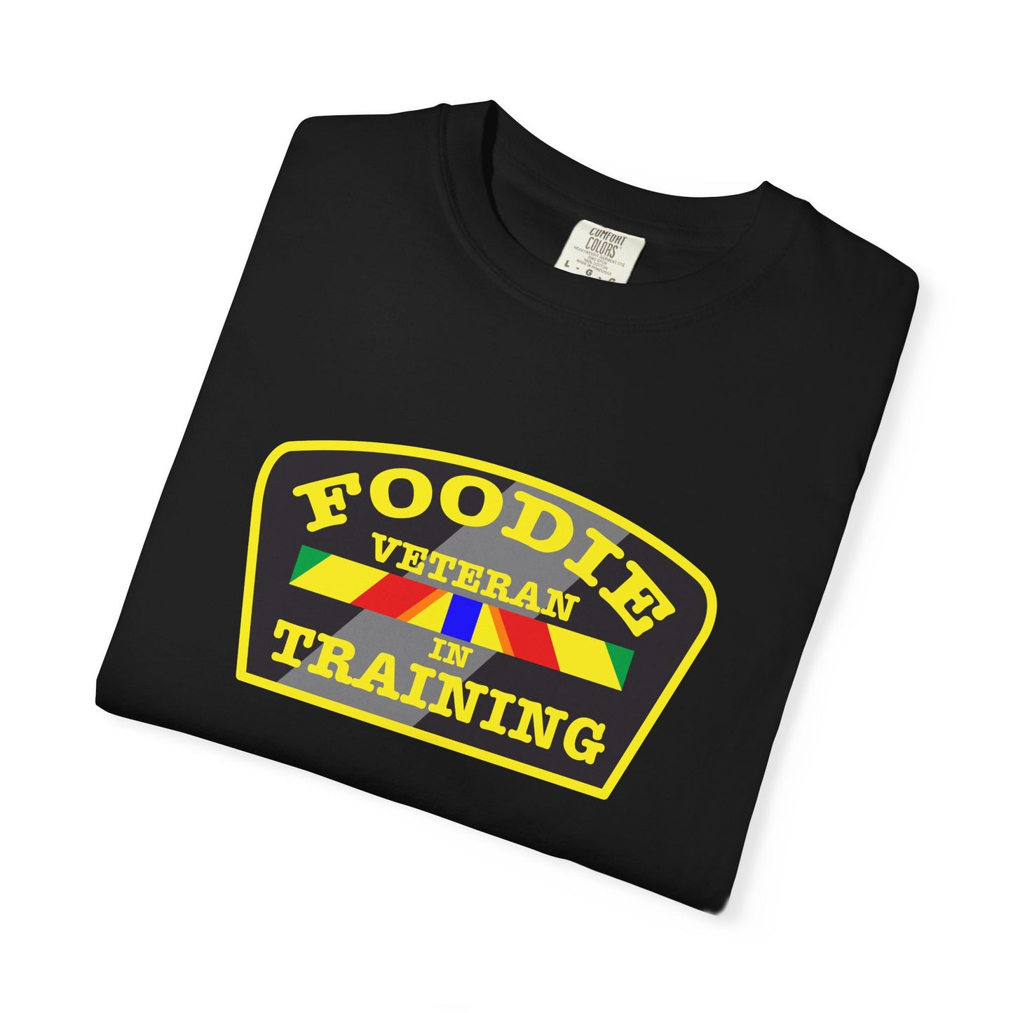 L.O.E.F Foodie Veteran IN TRAINING Unisex Tee Shirt (Yellow)
