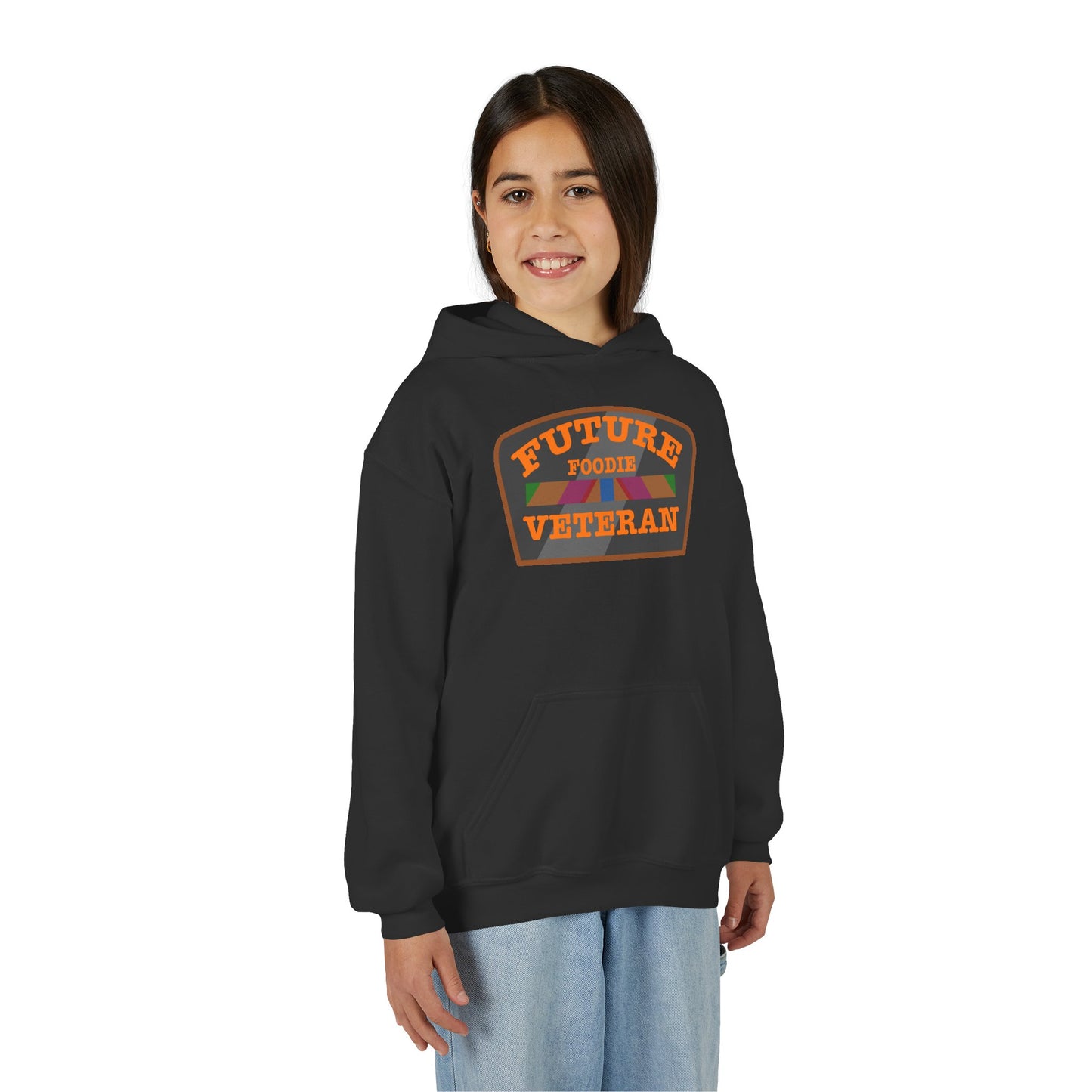 L.O.E.F Future Foodie Veteran Kids Hoodie (Orange)
