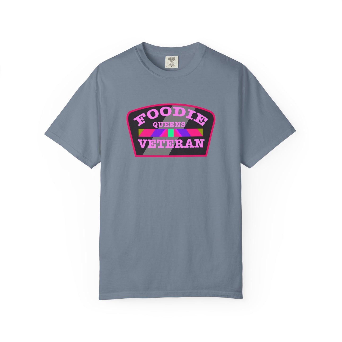 L.O.E.F Foodie Veteran QUEENS Unisex Tee Shirt (Pink)