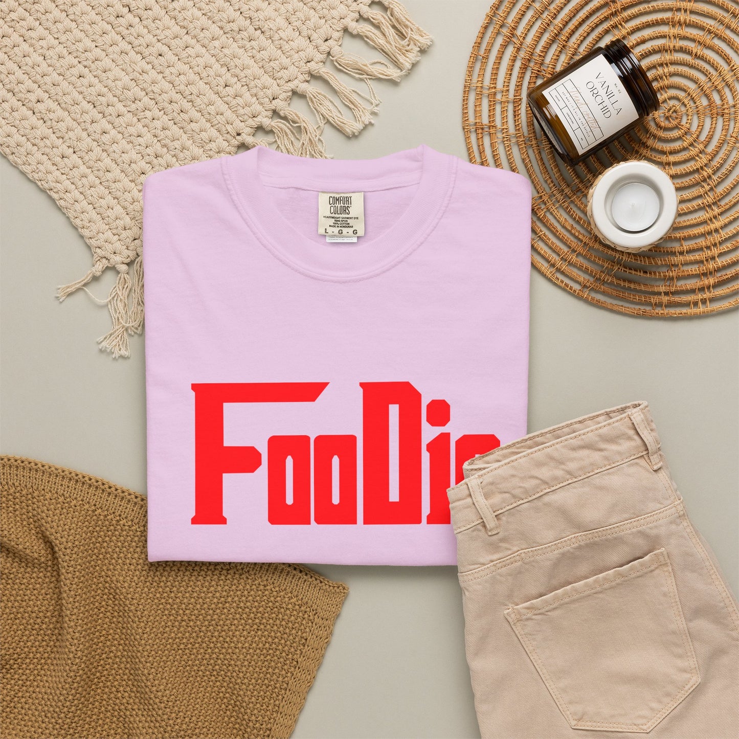 L.O.E.F Foodie Unisex Tee Shirt (Fiery Red)
