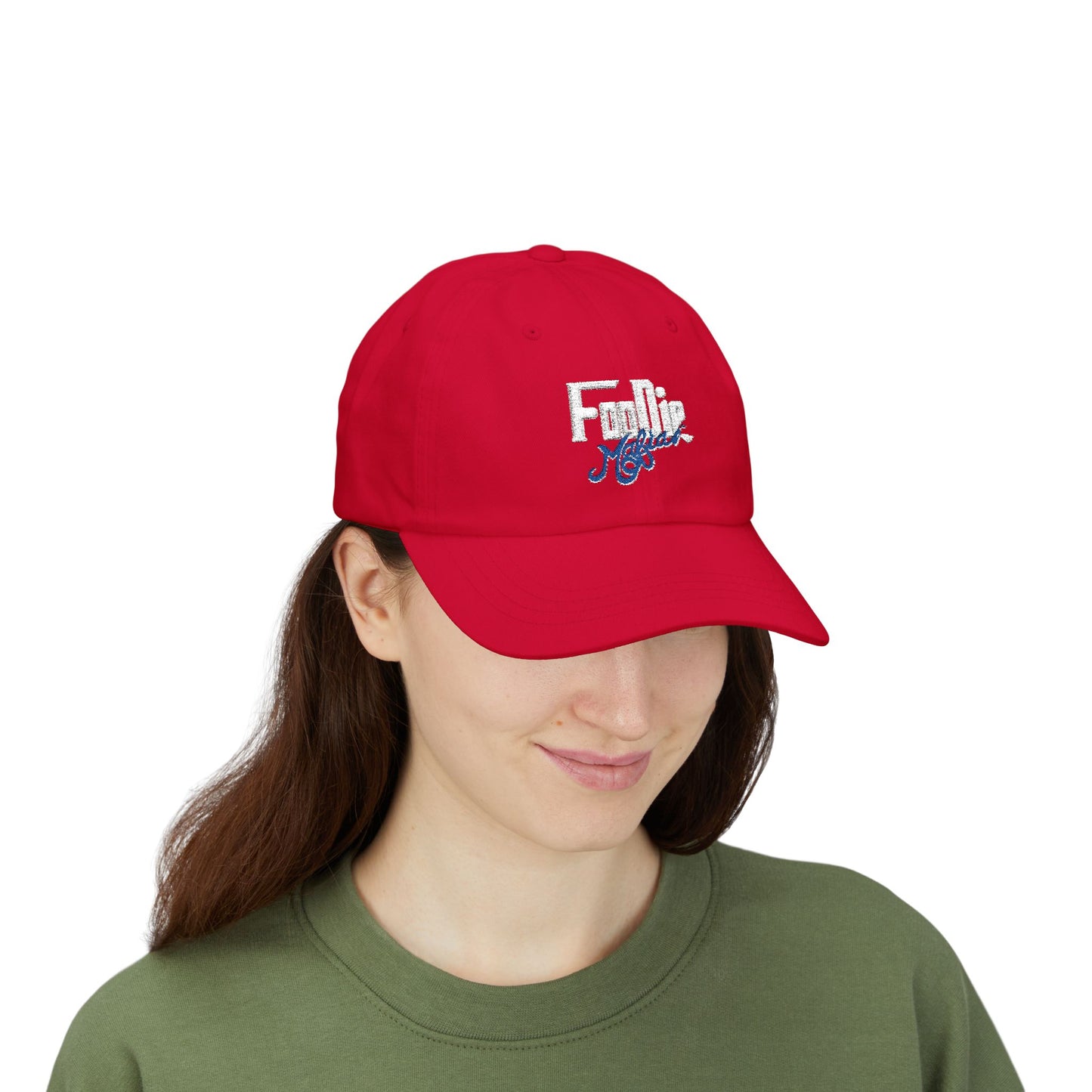 L.O.E.F White Foodie Cap (Cobalt Blue)