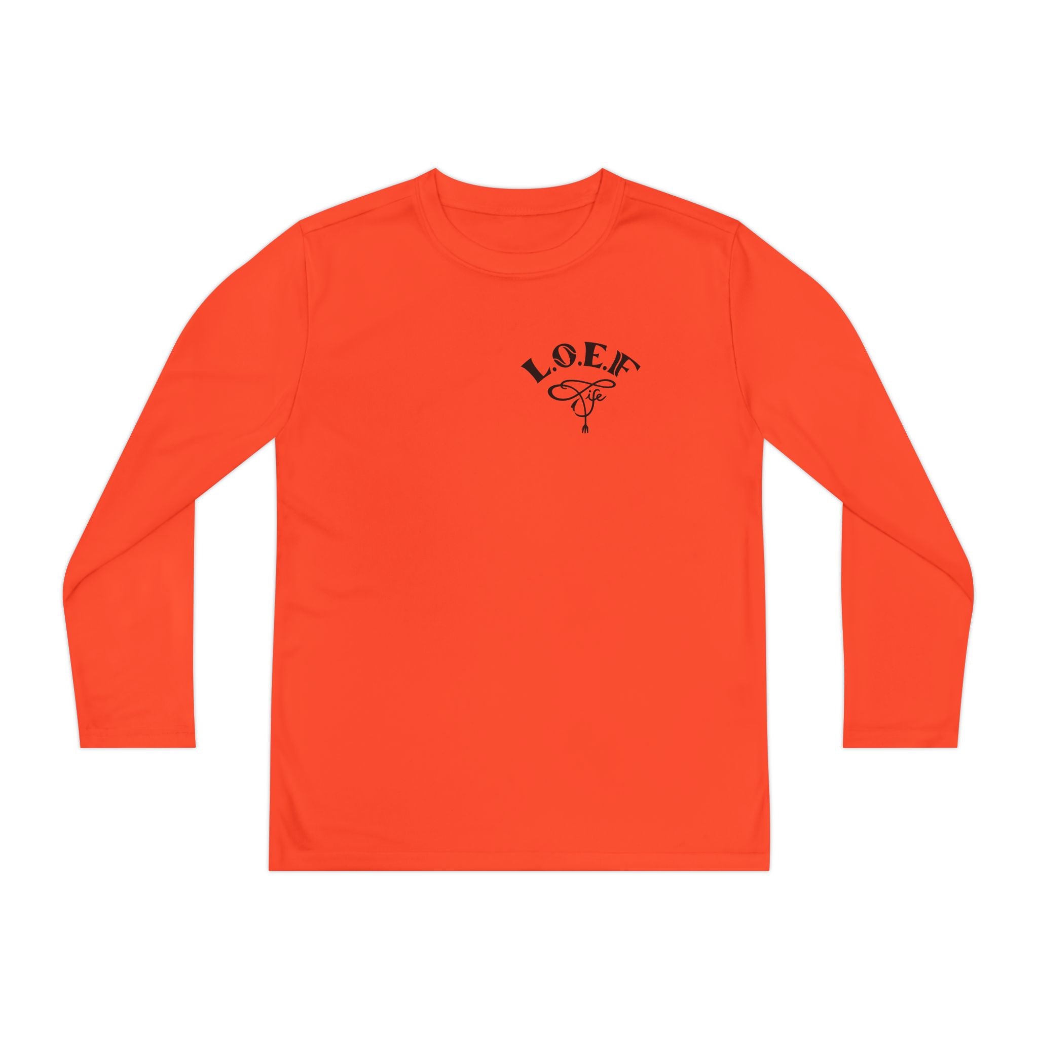 L.O.E.F Foodie 4Life Young Long Sleeve Tee  (Neon Green)