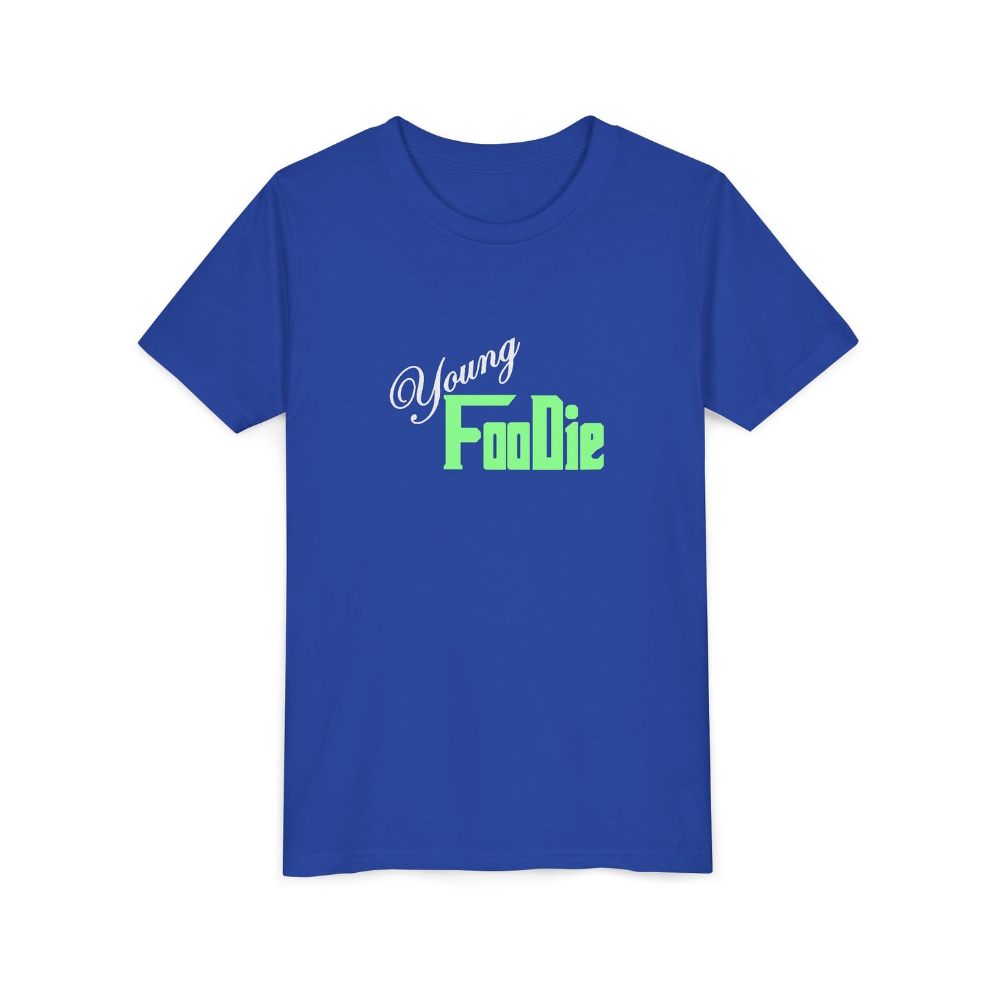 L.O.E.F White Young Foodie Youth Short Sleeve Tee (Mint Green)