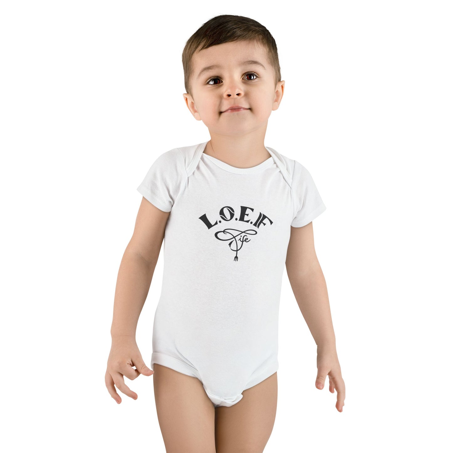 L.O.E.F Foodie 4Life Baby Bodysuit  (Fiery Red)