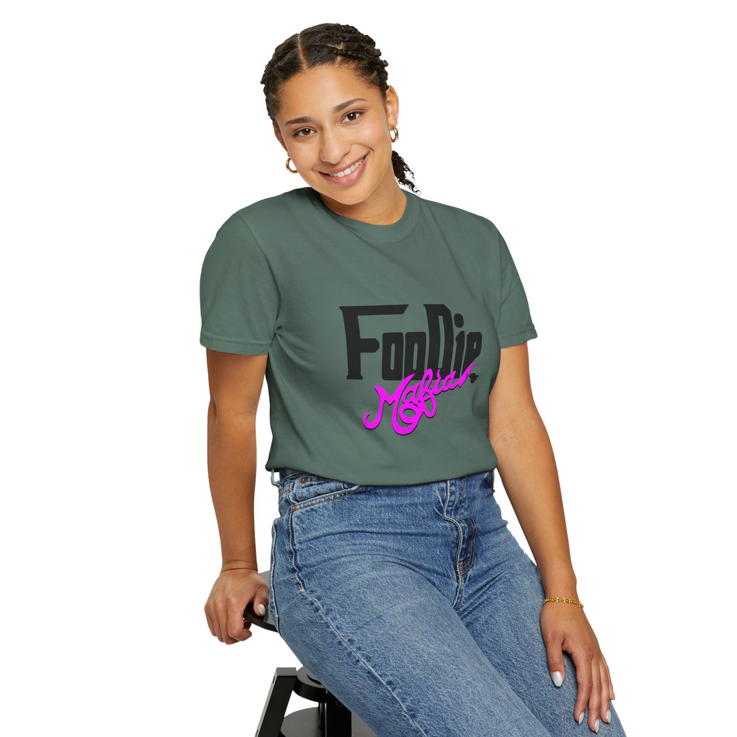 L.O.E.F Foodie Mafia Unisex Tee Shirt (Bright Purple)