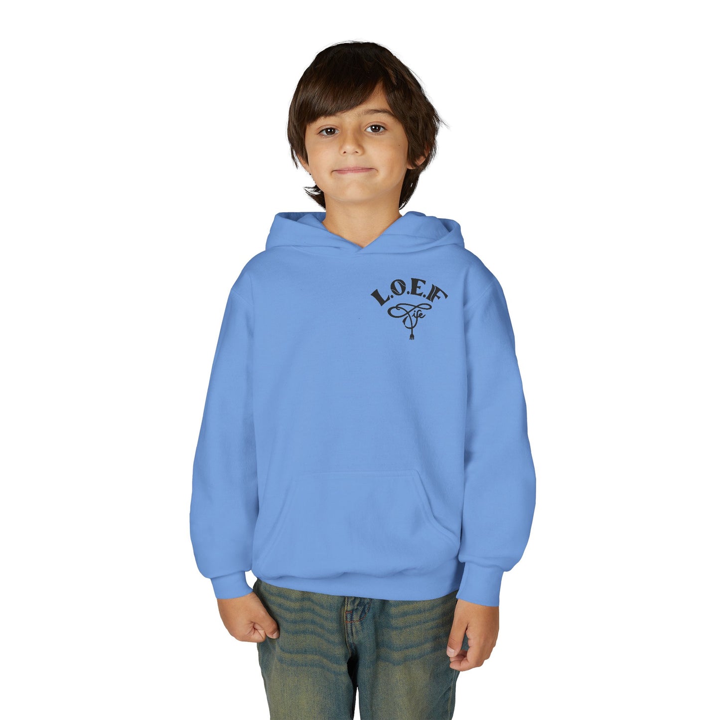 L.O.E.F Foodie 4Life Young Hoodie (Fiery Red)