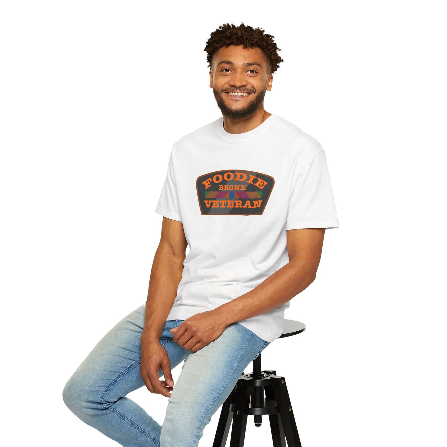 L.O.E.F Foodie Veteran Bronx Unisex Tee Shirt (Orange)
