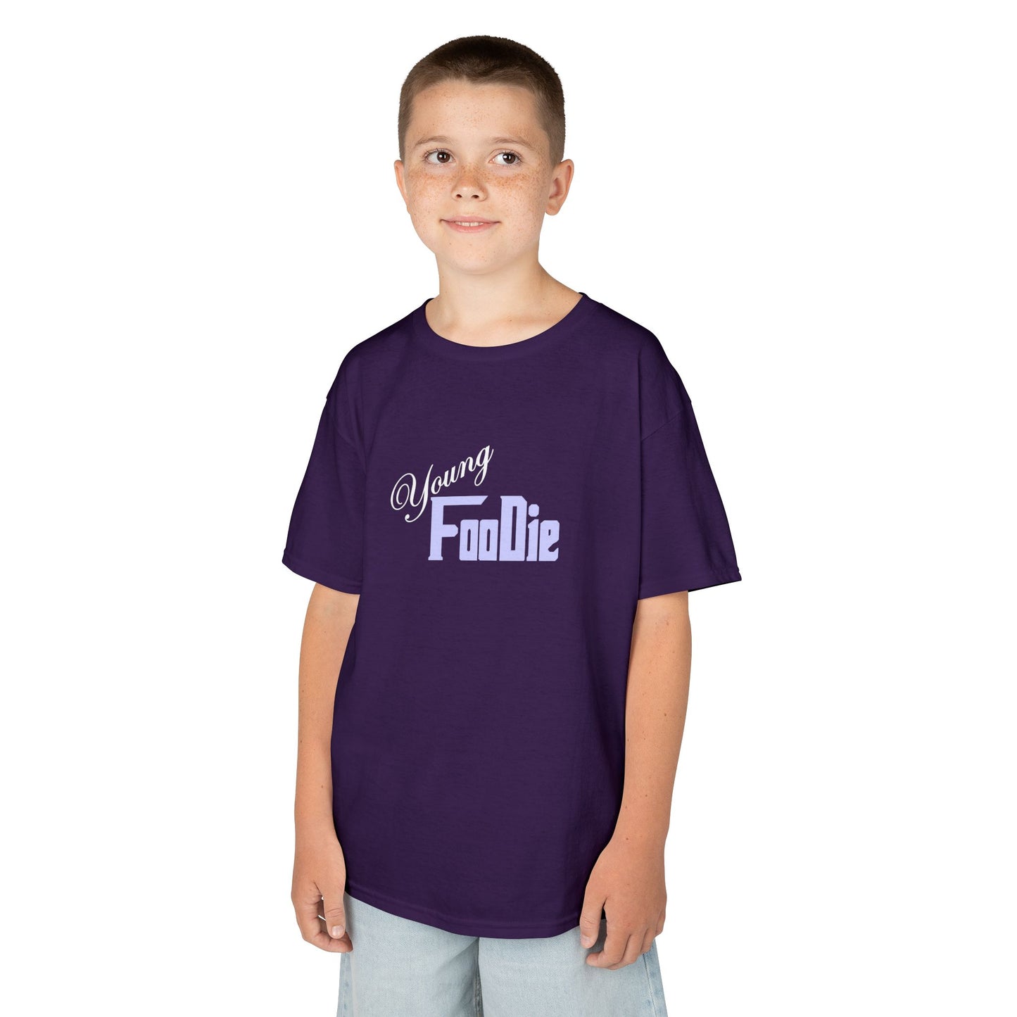 L.O.E.F White Young Foodie Kids Tee Shirt (Lavender)