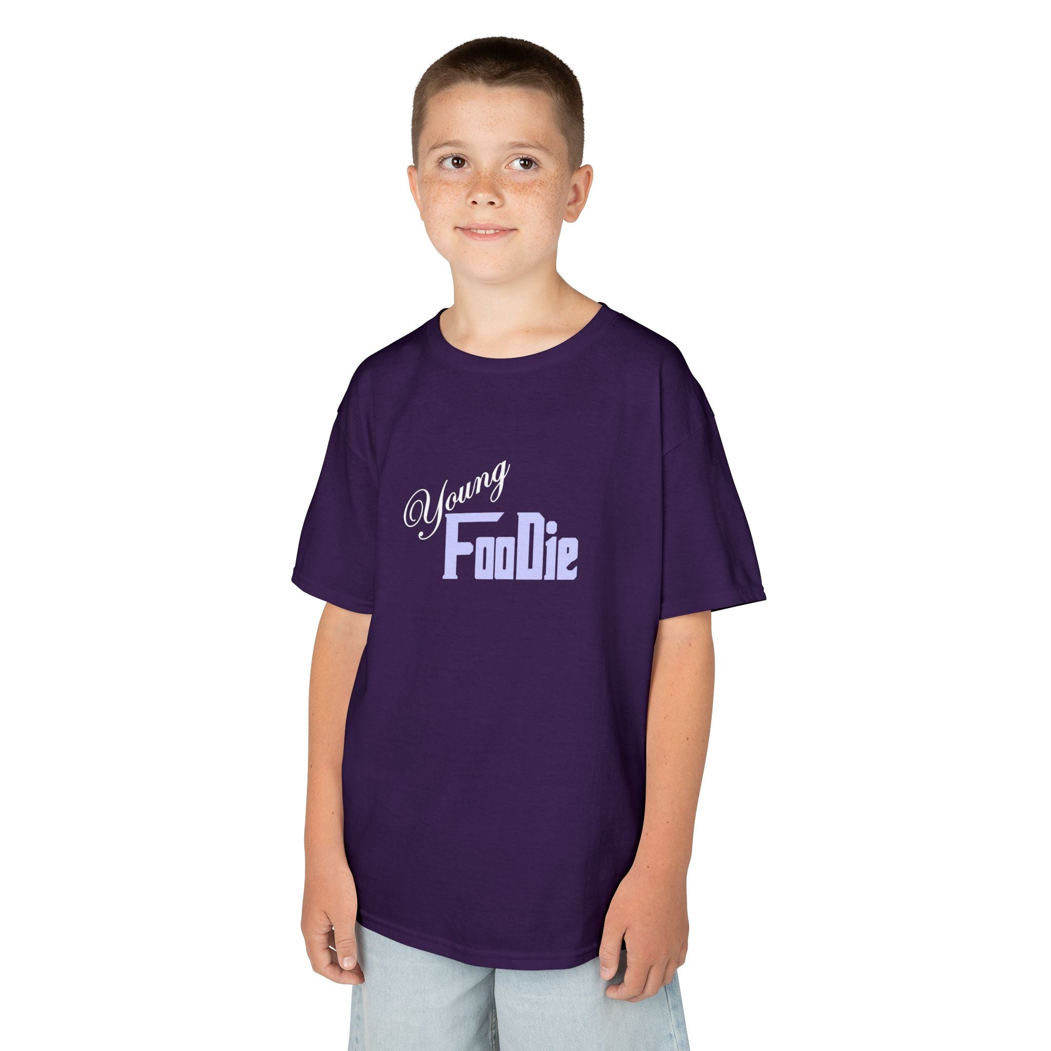 L.O.E.F White Young Foodie Kids Tee Shirt (Lavender)