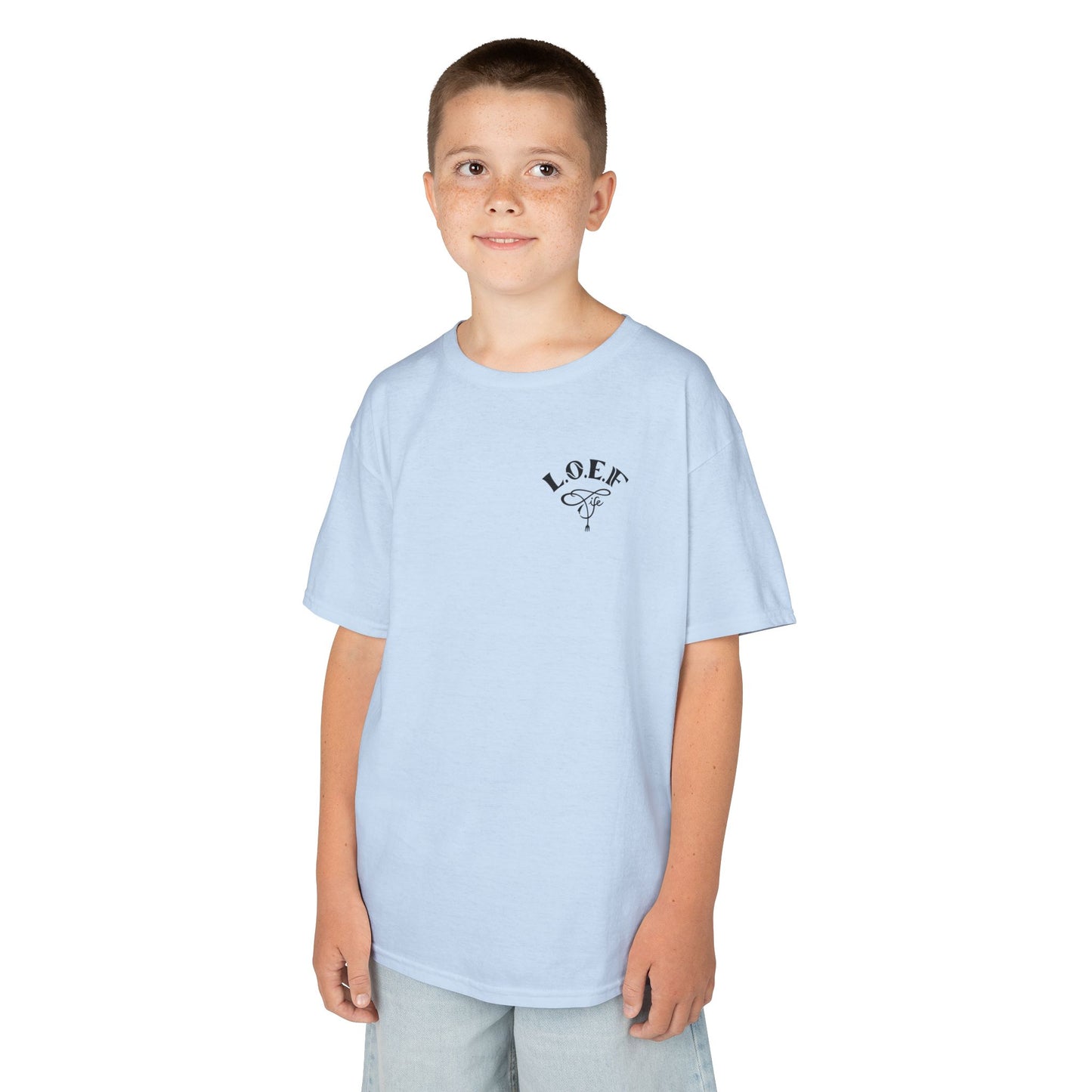 L.O.E.F Foodie 4Life Young Tee Shirt  (Dark Blue)