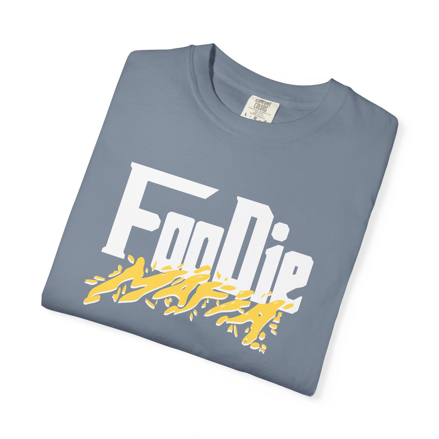 L.O.E.F White Foodie Mafia Unisex Tee Shirt (Yellow)