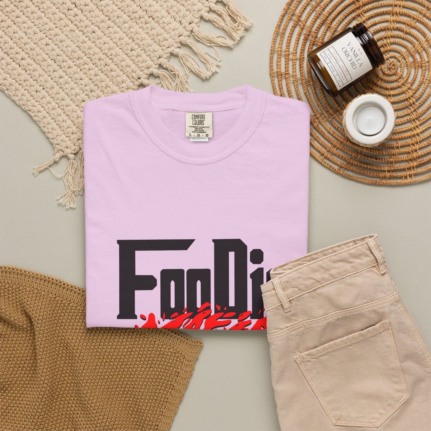 L.O.E.F Foodie Mafia Unisex Tee Shirt (Red)
