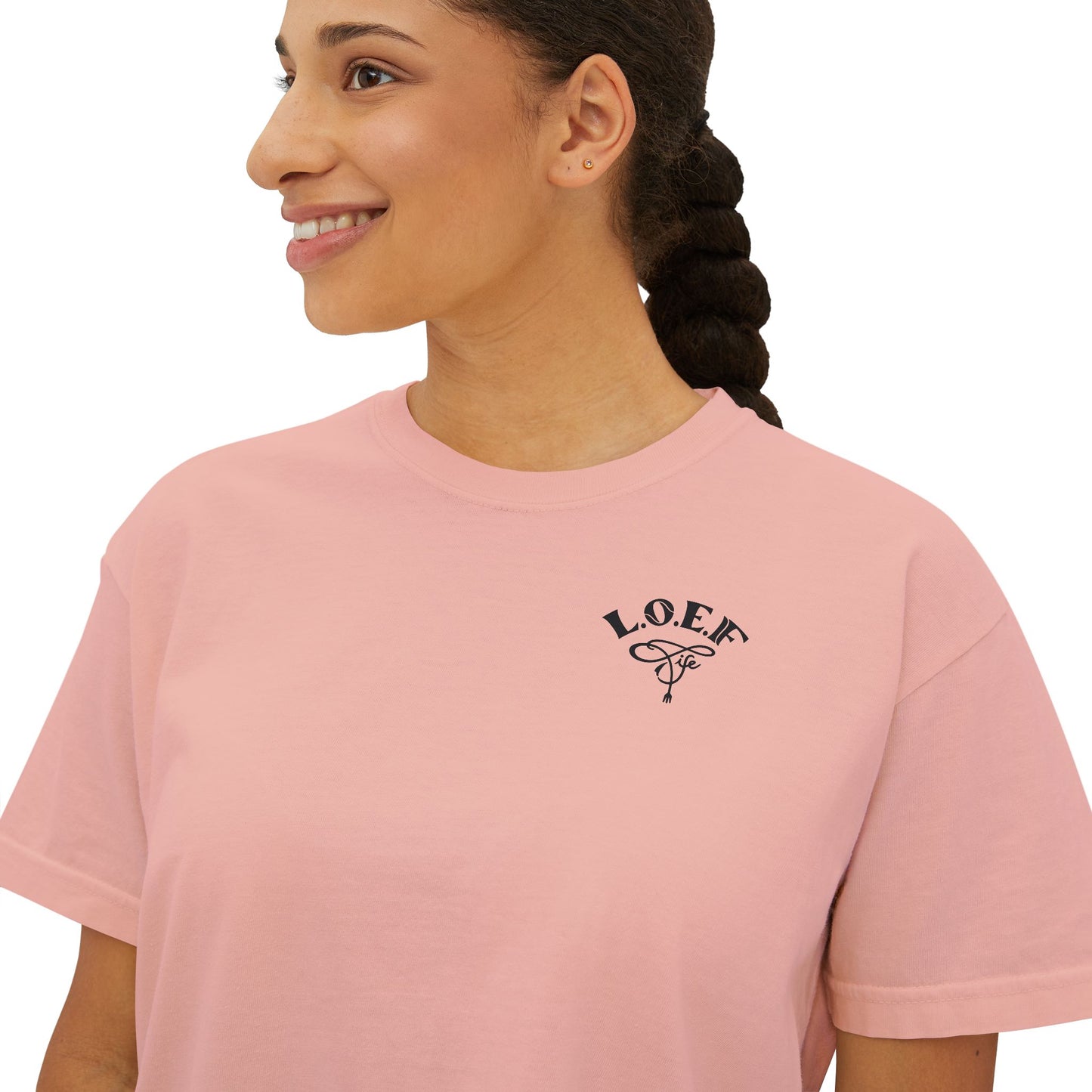 L.O.E.F Foodie 4Life Certified Boxy Tee (Sky Blue)