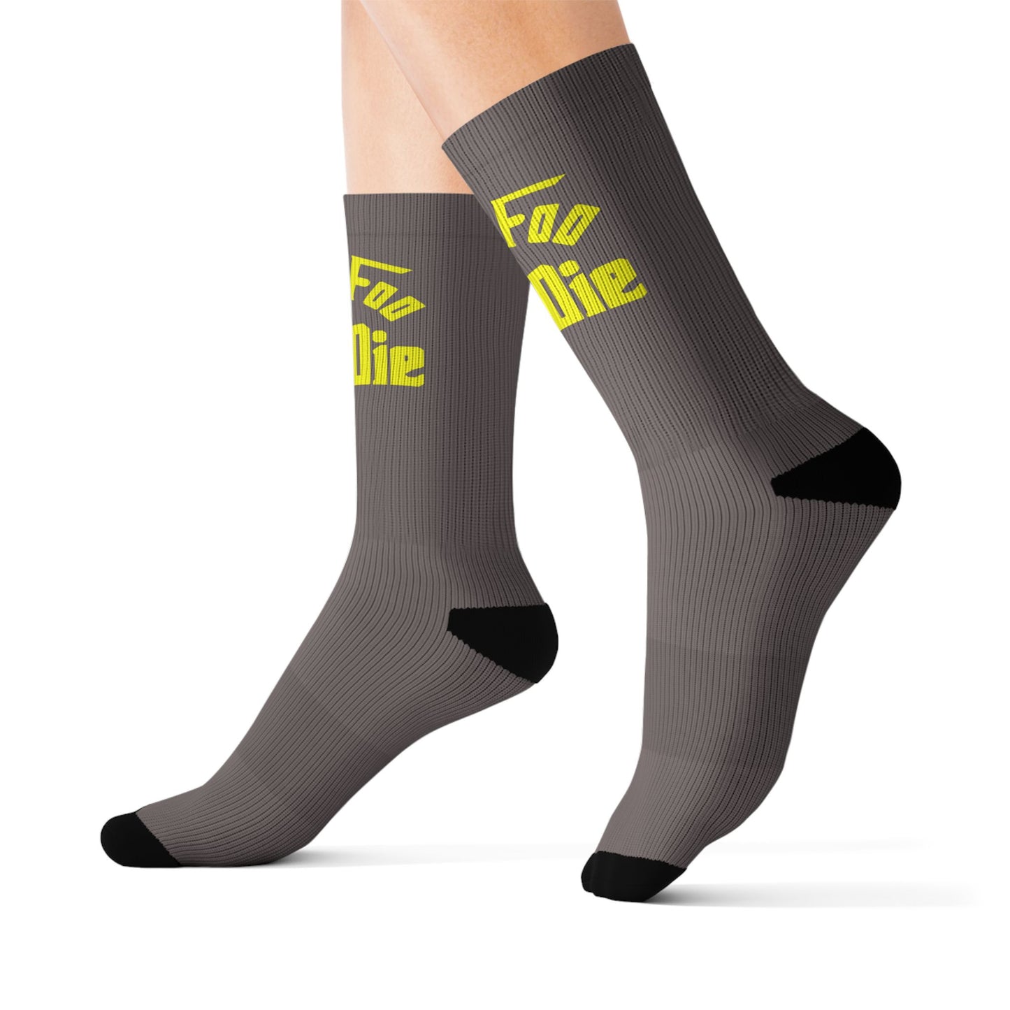 L.O.E.F Foo Foo Foodie Socks (Bright Yellow)