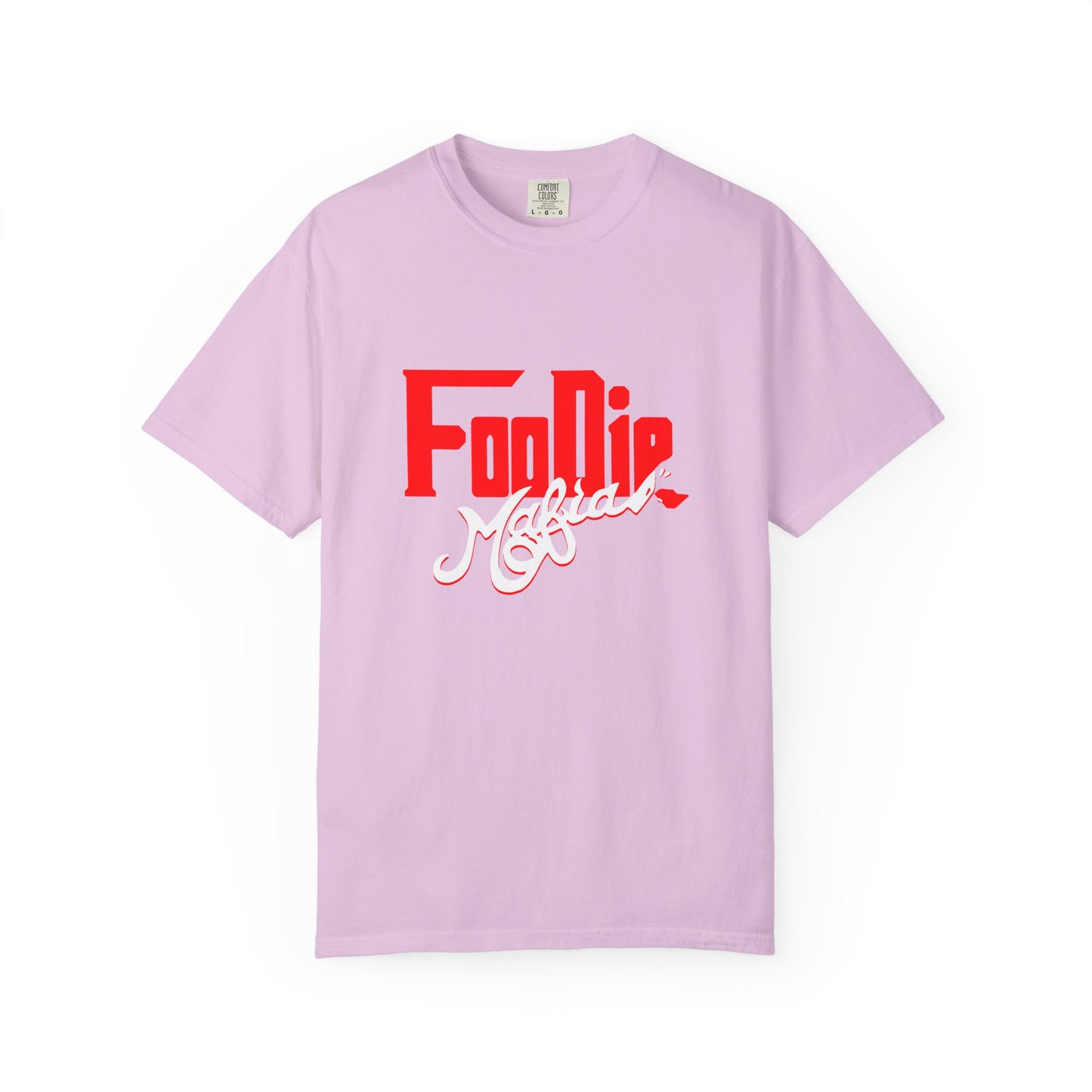 L.O.E.F Red Foodie Mafia Unisex Tee Shirt (White)