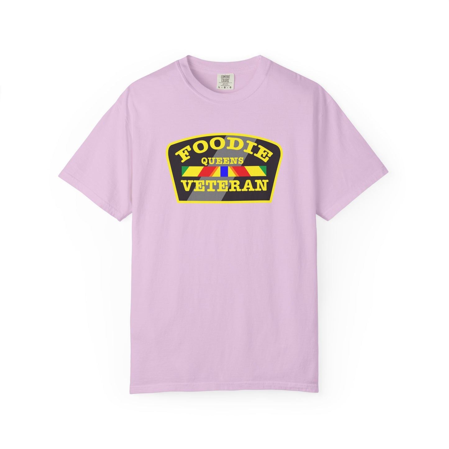 L.O.E.F Foodie Veteran QUEENS Unisex Tee Shirt (Yellow)