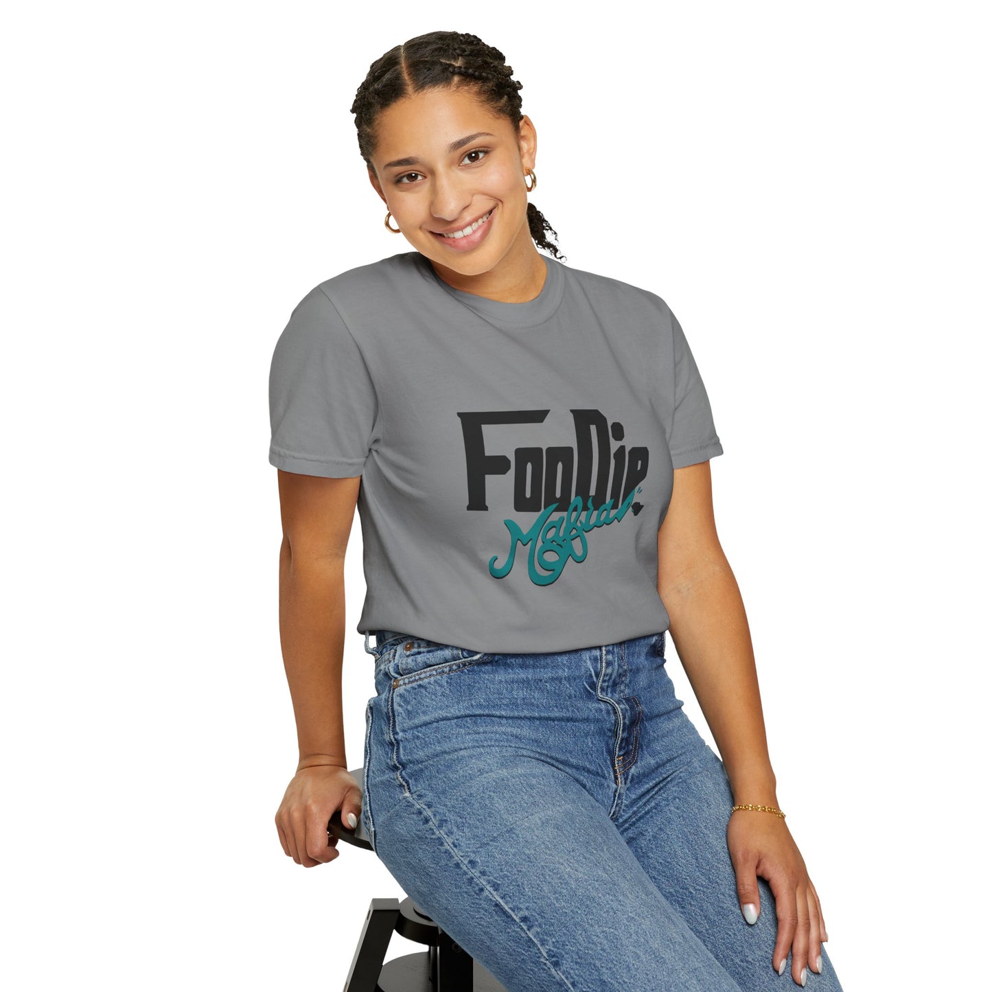 L.O.E.F Foodie Mafia Unisex Tee shirt (Teal)
