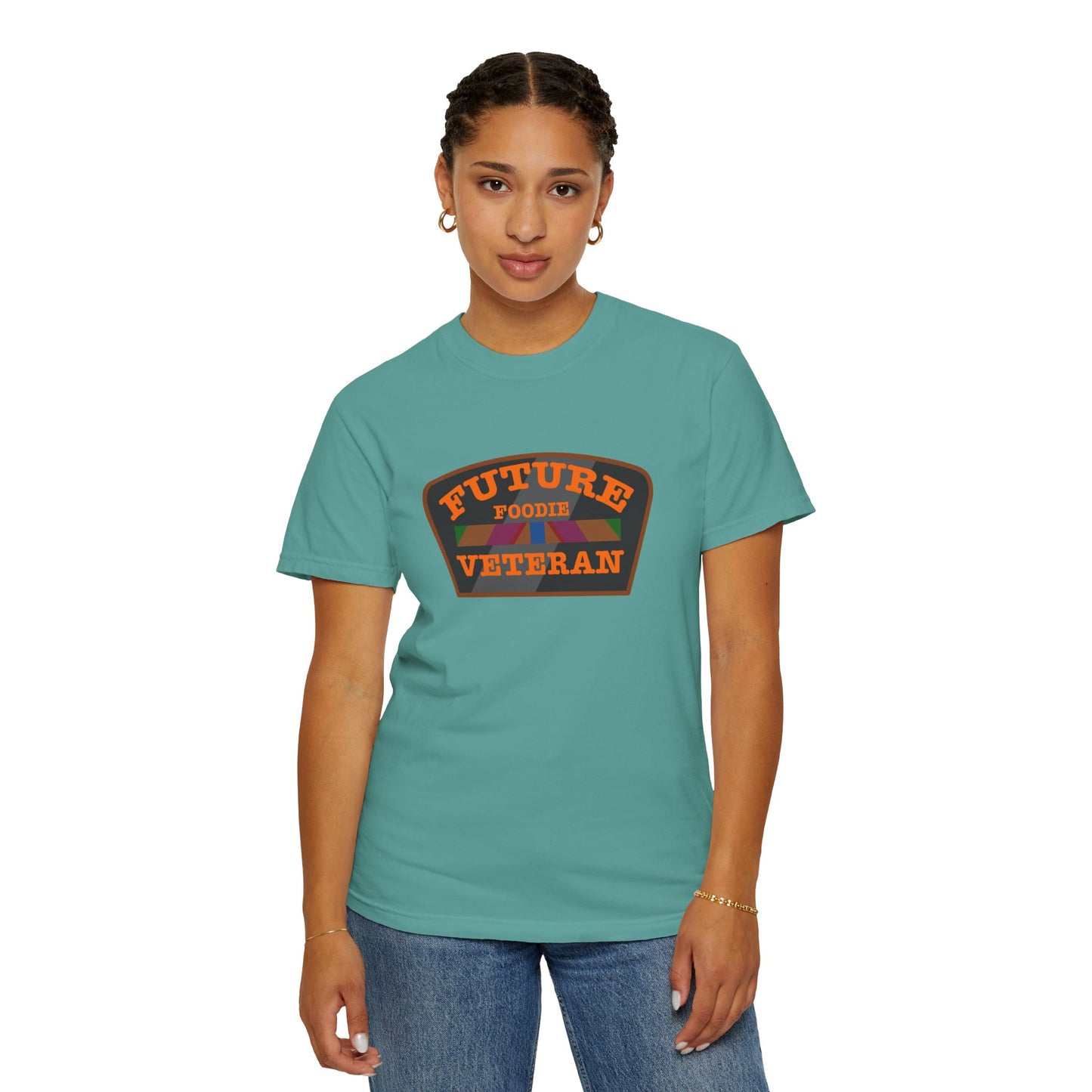 L.O.E.F Future Foodie Veteran Unisex Tee Shirt (Orange)