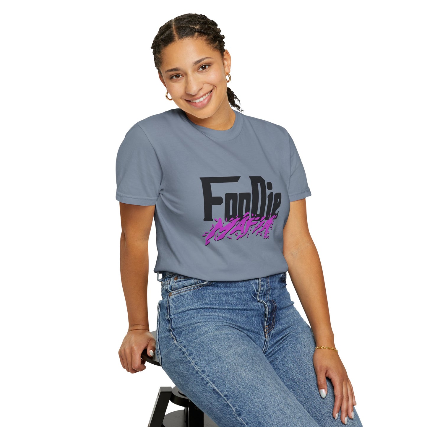 L.O.E.F Foodie Mafia Unisex Tee Shirt (Bright Purple)