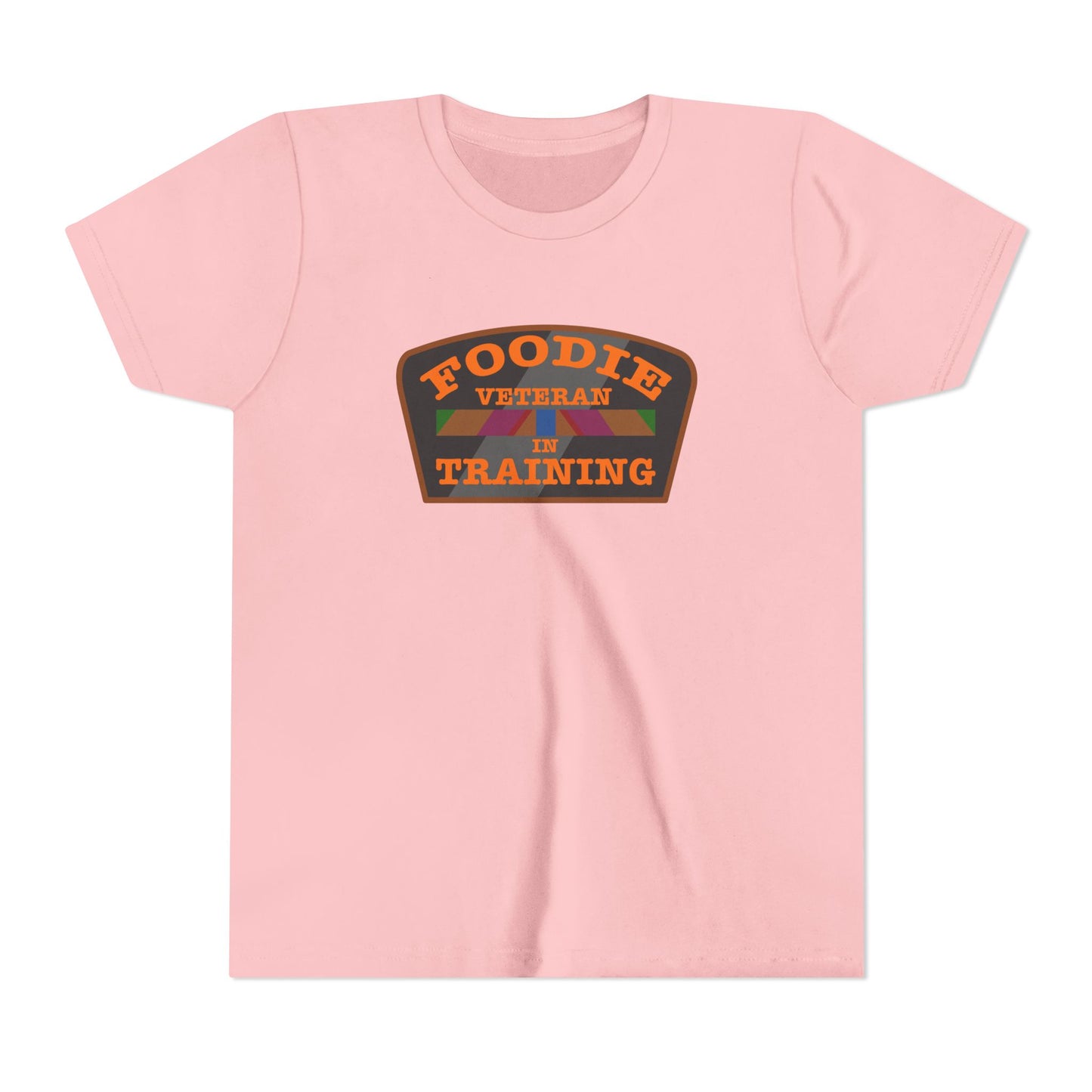 L.O.E.F Foodie Veteran In Training Kids Tee Shirt  (Orange)