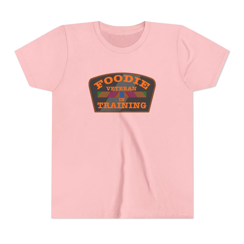 L.O.E.F Foodie Veteran In Training Kids Tee Shirt  (Orange)