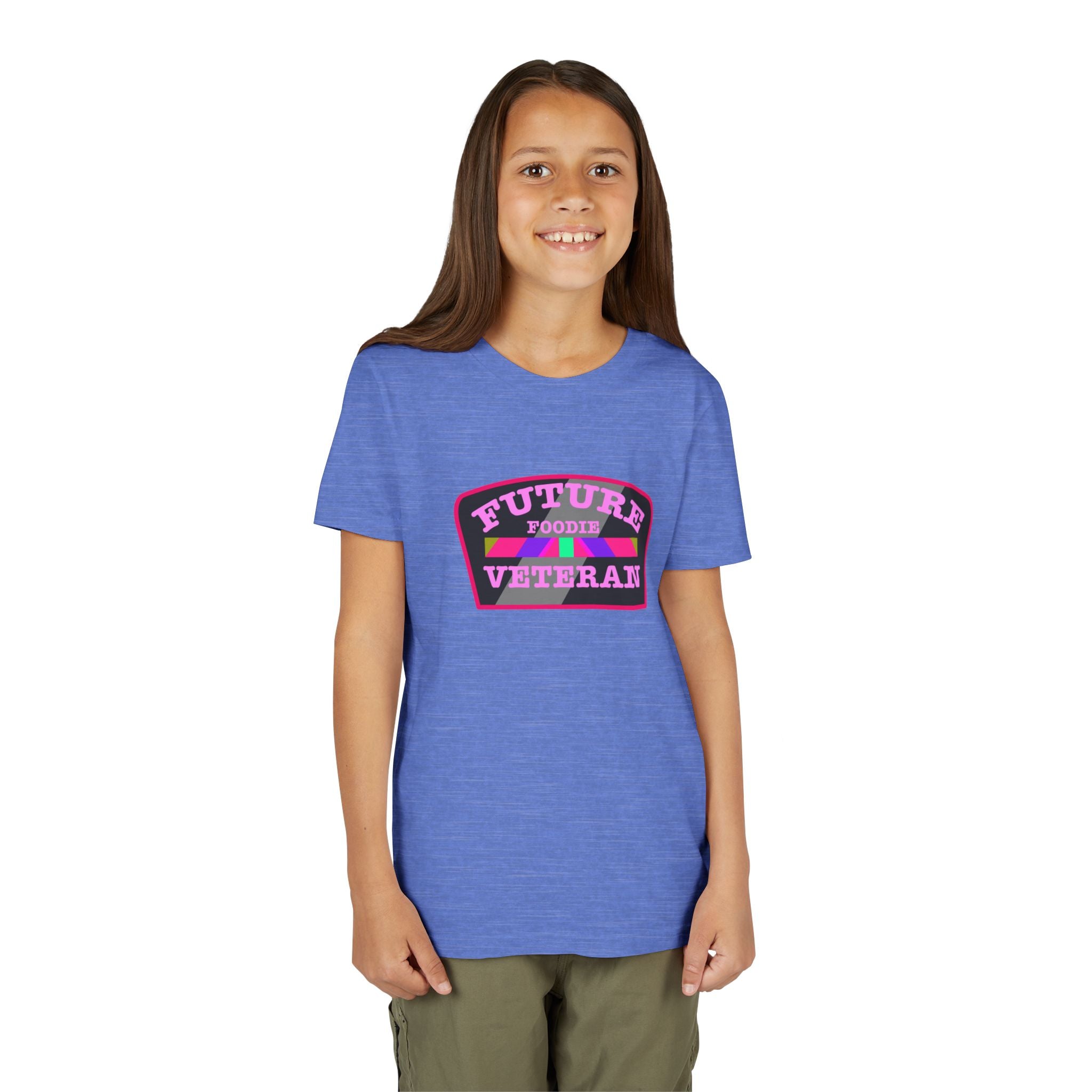 L.O.E.F Future Foodie Veteran Kids Tee Shirt (Pink)