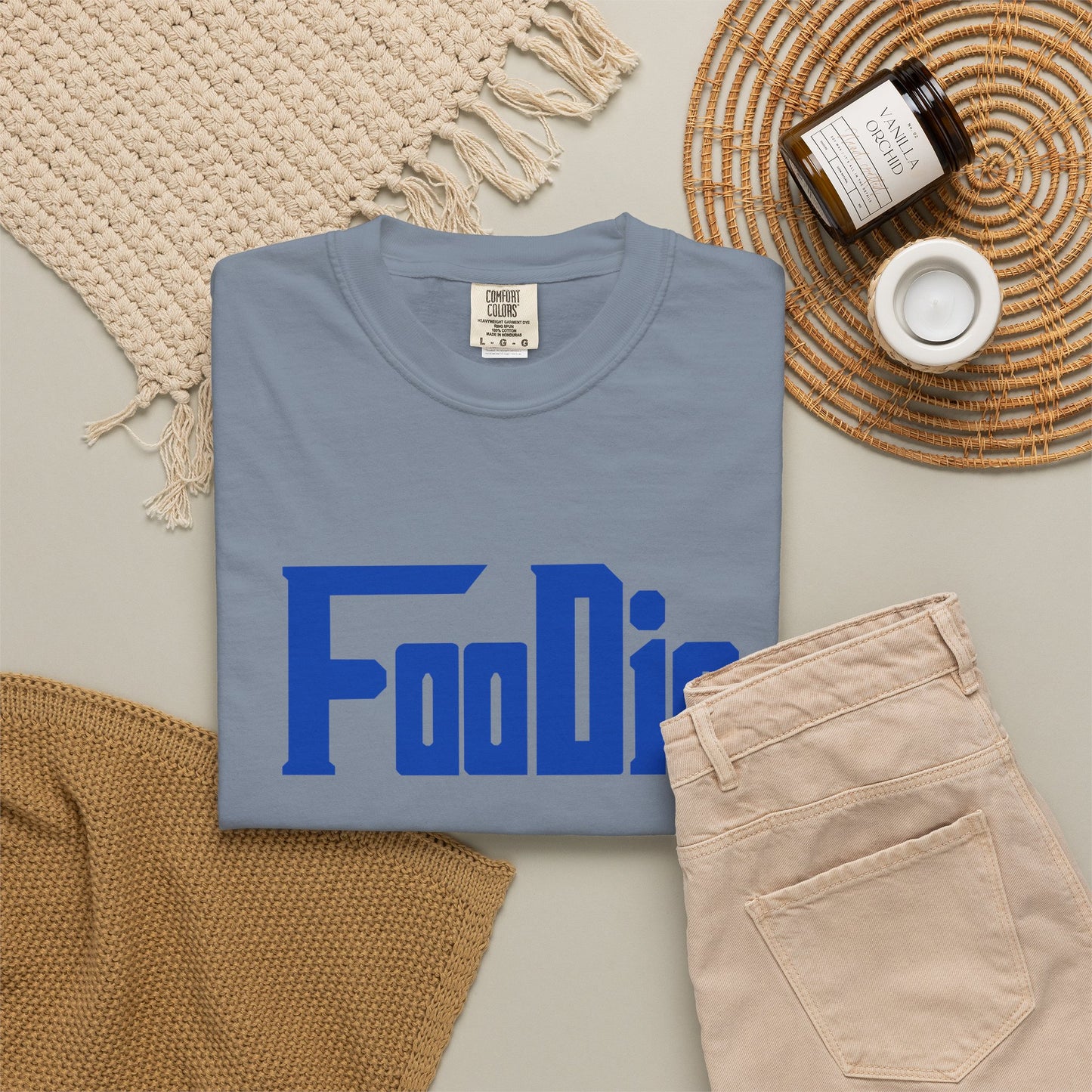 LO.E.F Foodie Unisex Tee Shirt (Cobalt Blue)