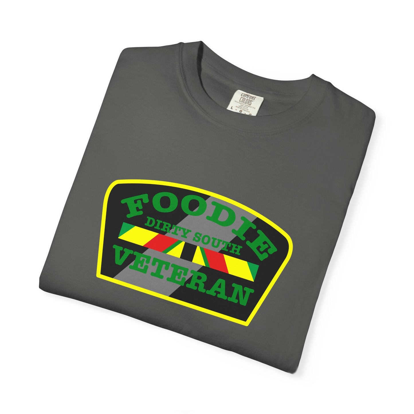 L.O.E.F Foodie Veteran DIRTY SOUTH Unisex Tee Shirt (Green)