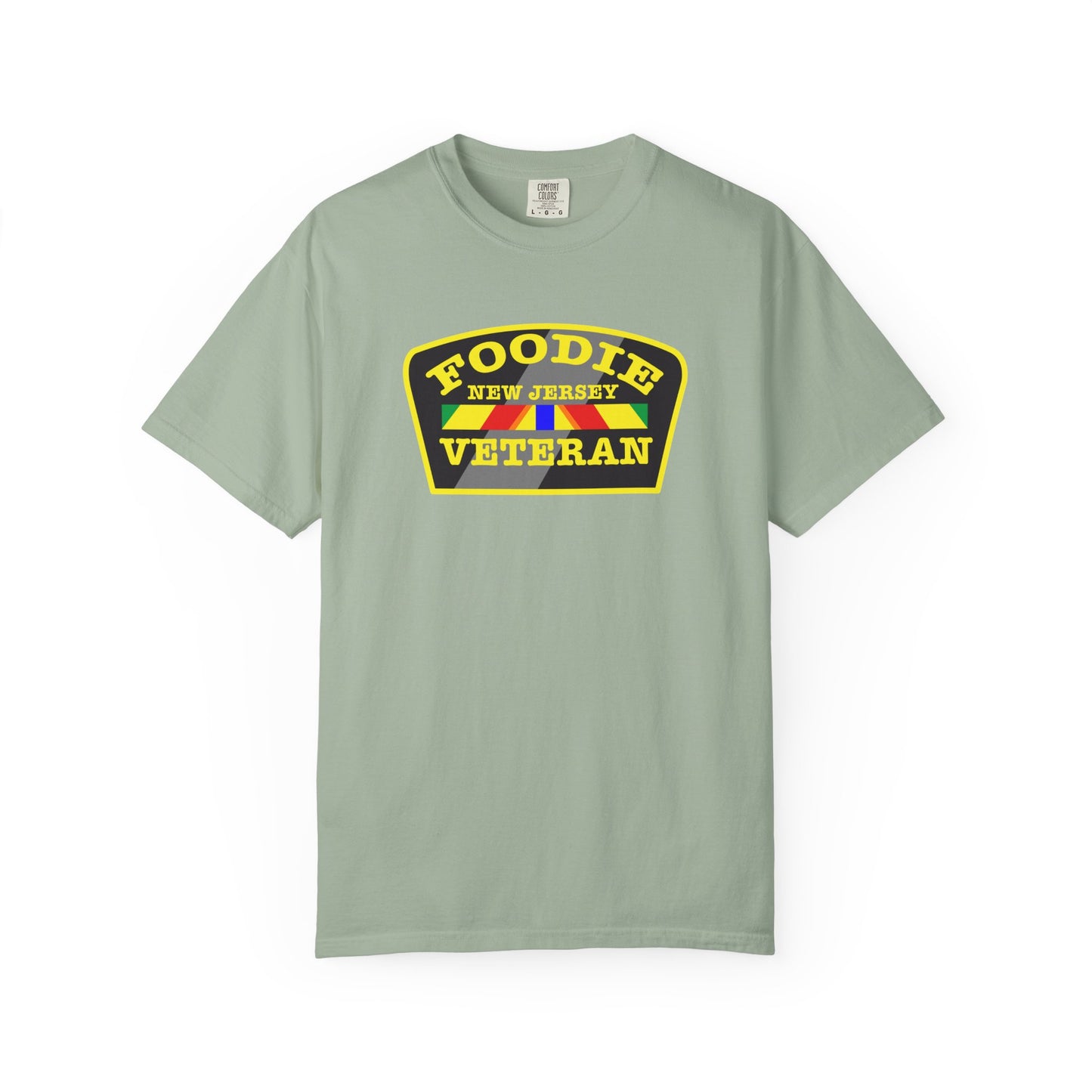 L.O.E.F Foodie Veteran NEW JERSEY Unisex Tee Shirt (Yellow)