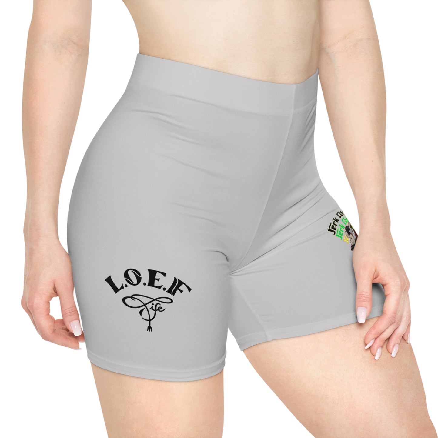 L.O.E.F Jerk Chicken Mafia Women Biker Shorts