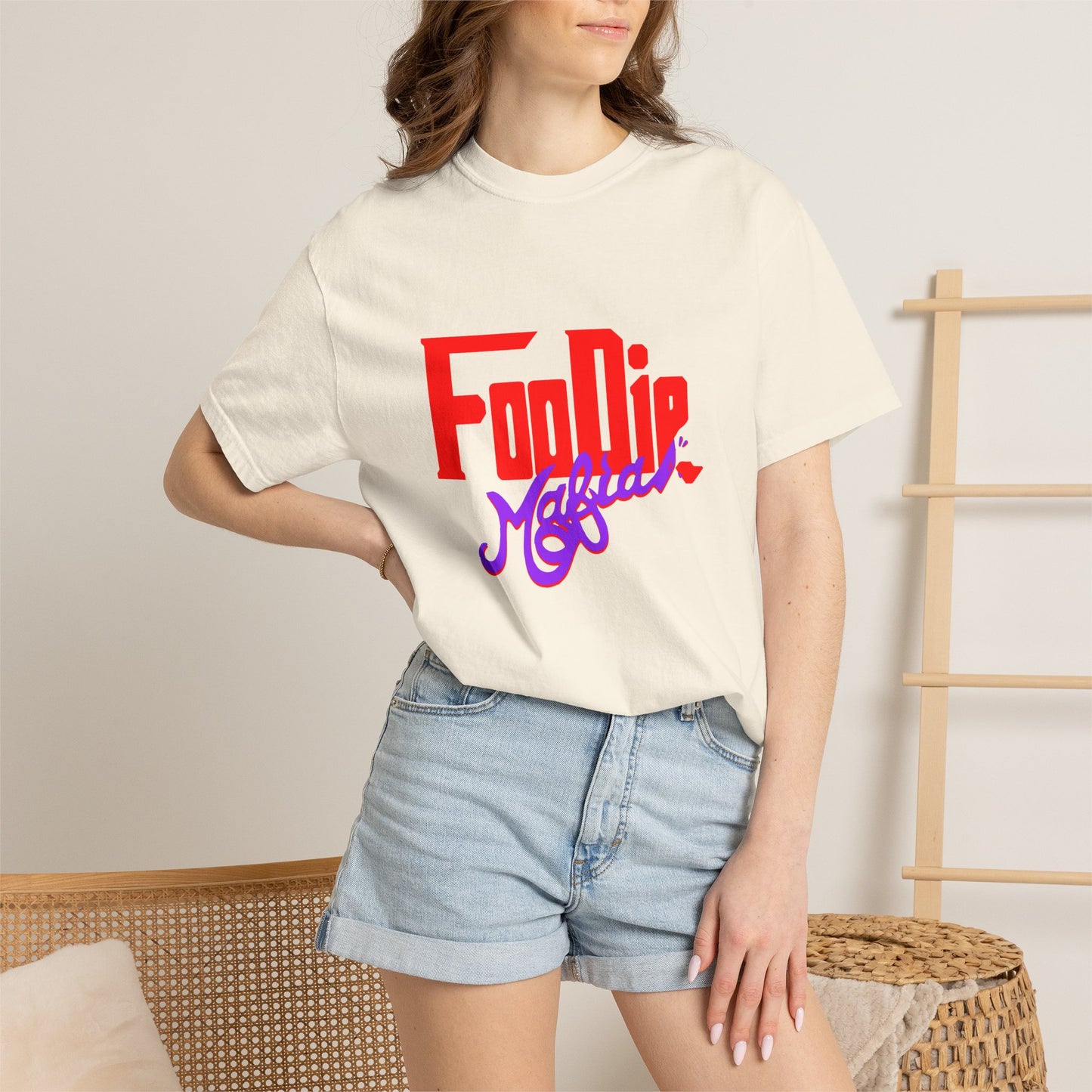 L.O.E.F Red Foodie Mafia Unisex Tee Shirt (Purple)