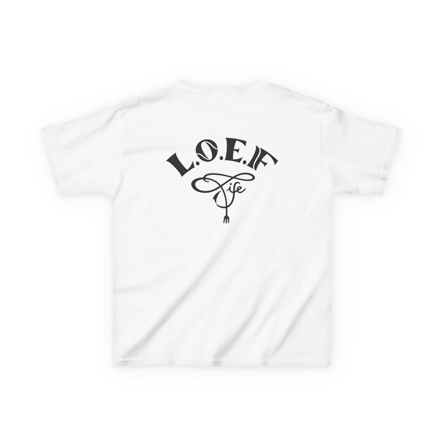 L.O.E.F Foodie 4Life Young Tee Shirt  (Black)