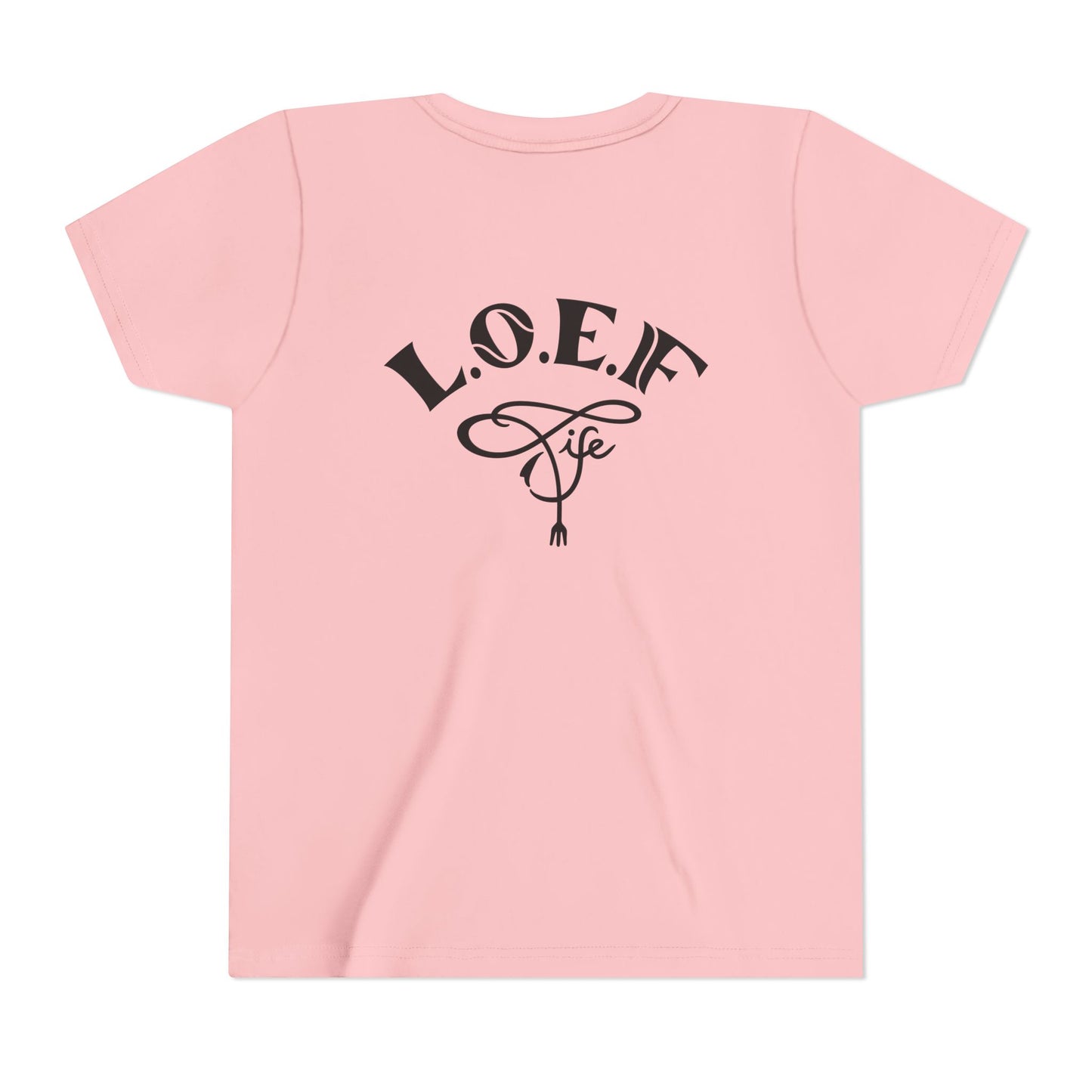 L.O.E.F Foodie 4Life Young Tee Shirt  (Fiery Red)