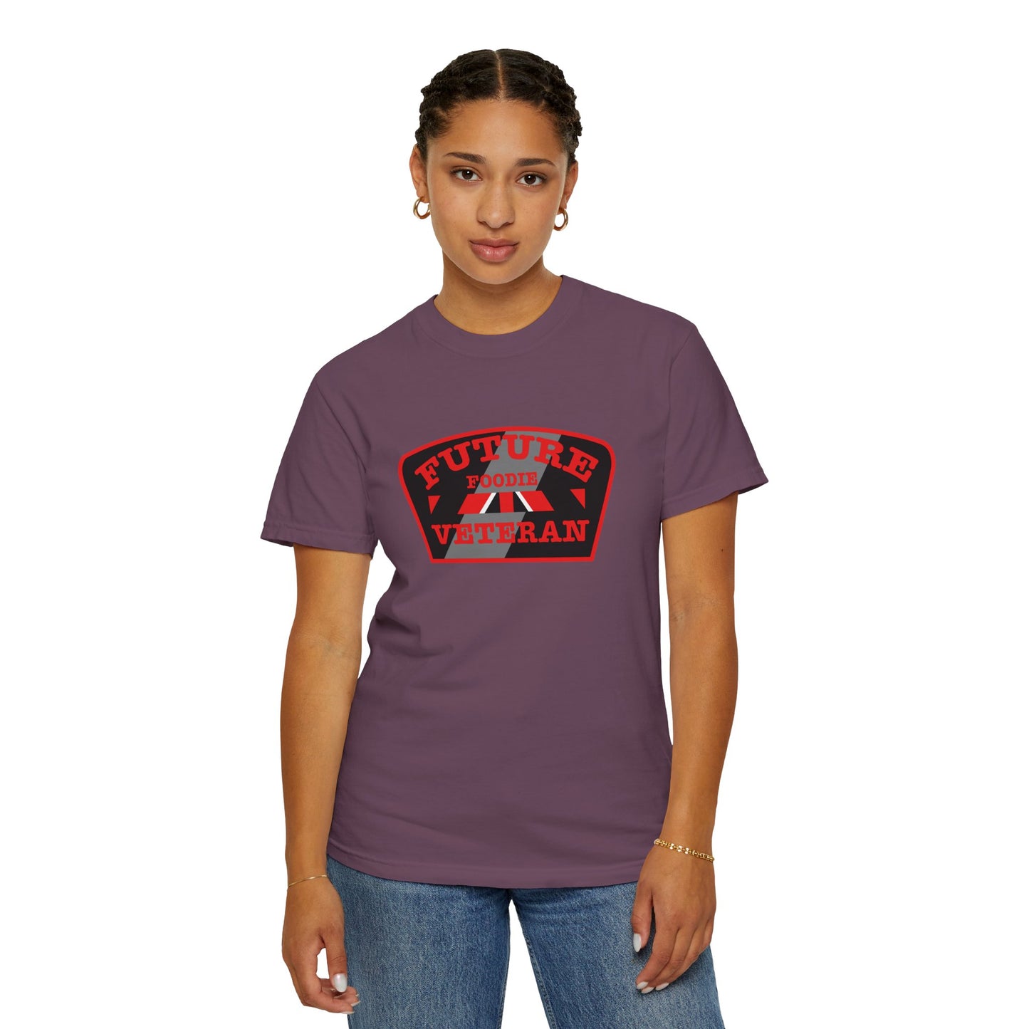 L.O.E.F Future Foodie Veteran Unisex Tee Shirt (Red)