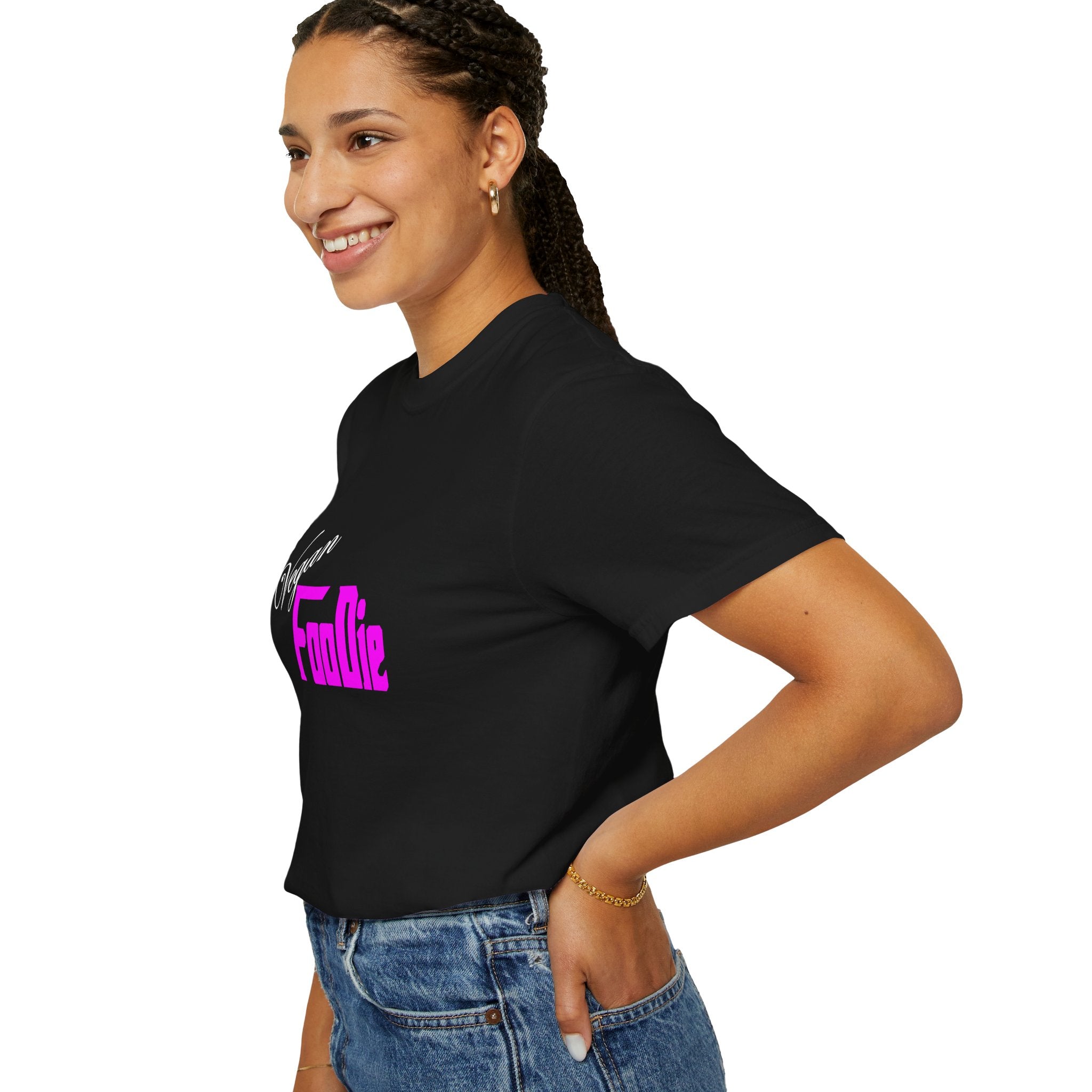 L.O.E.F Unisex Vegan Foodie Tee Shirt (Fuchsia)