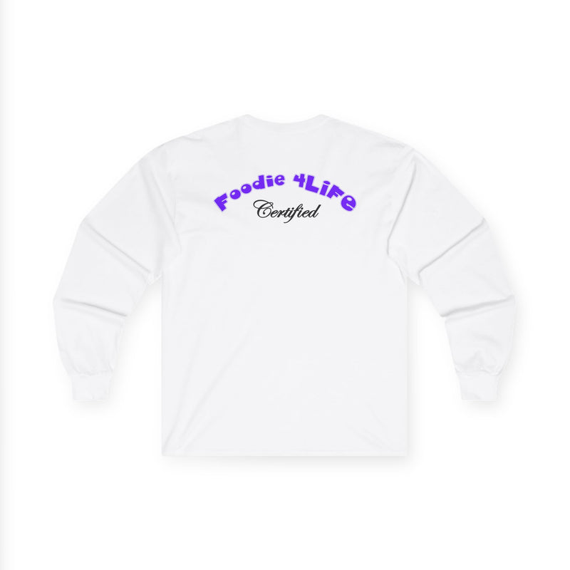 L.O.E.F Foodie 4Life Certified Long Sleeve Tee (Violet)