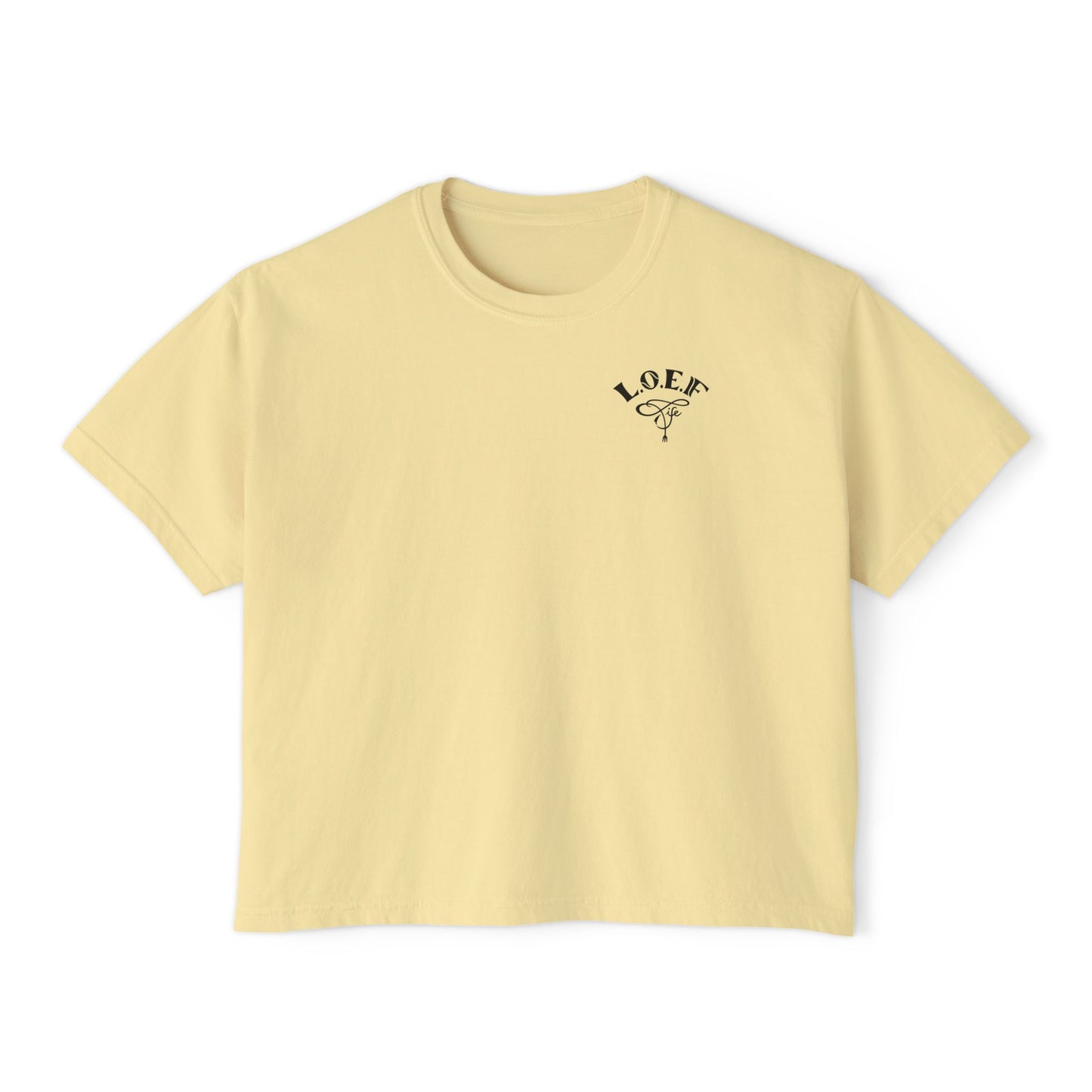 L.O.E.F Foodie 4Life Certified Boxy Tee (Sky Blue)