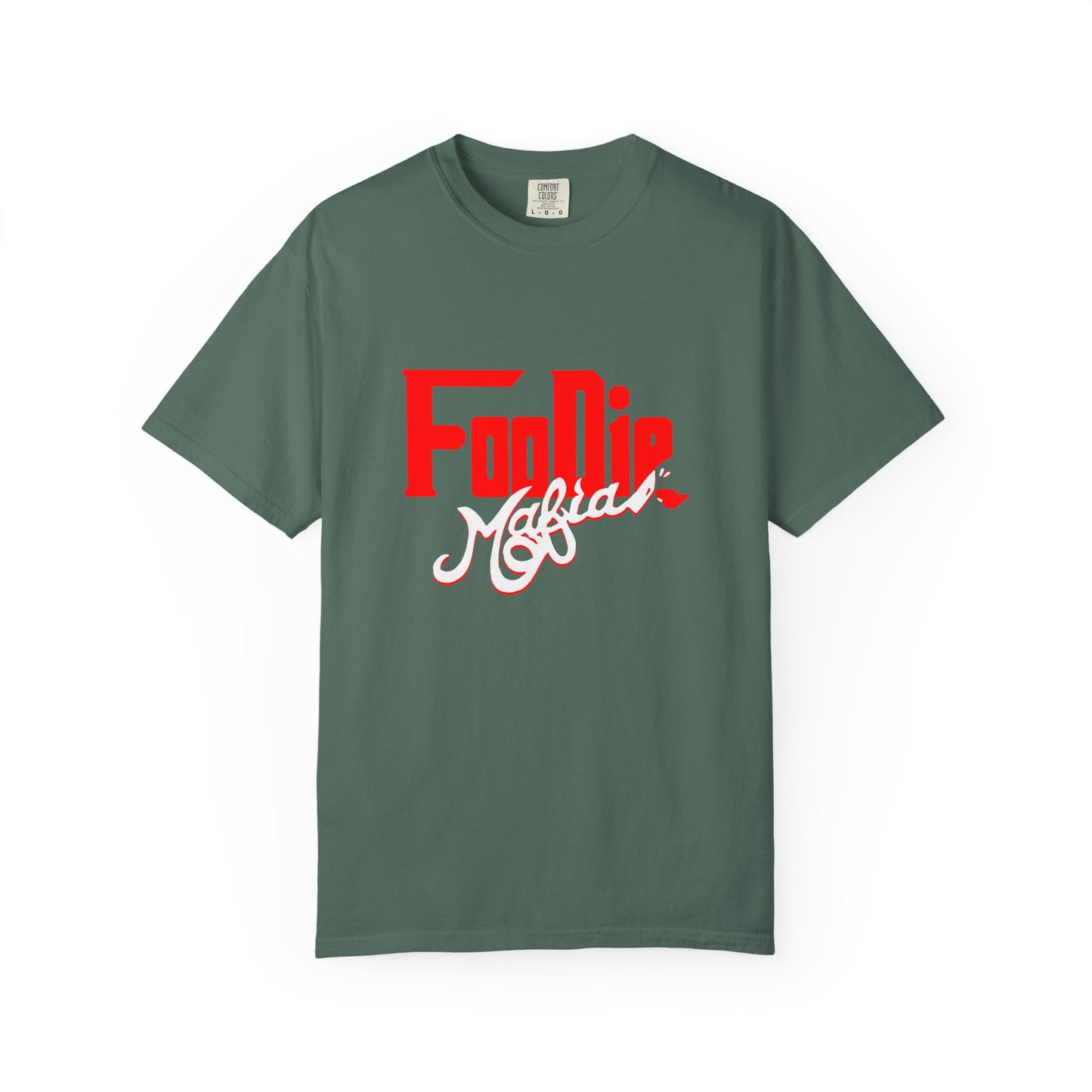 L.O.E.F Red Foodie Mafia Unisex Tee Shirt (White)